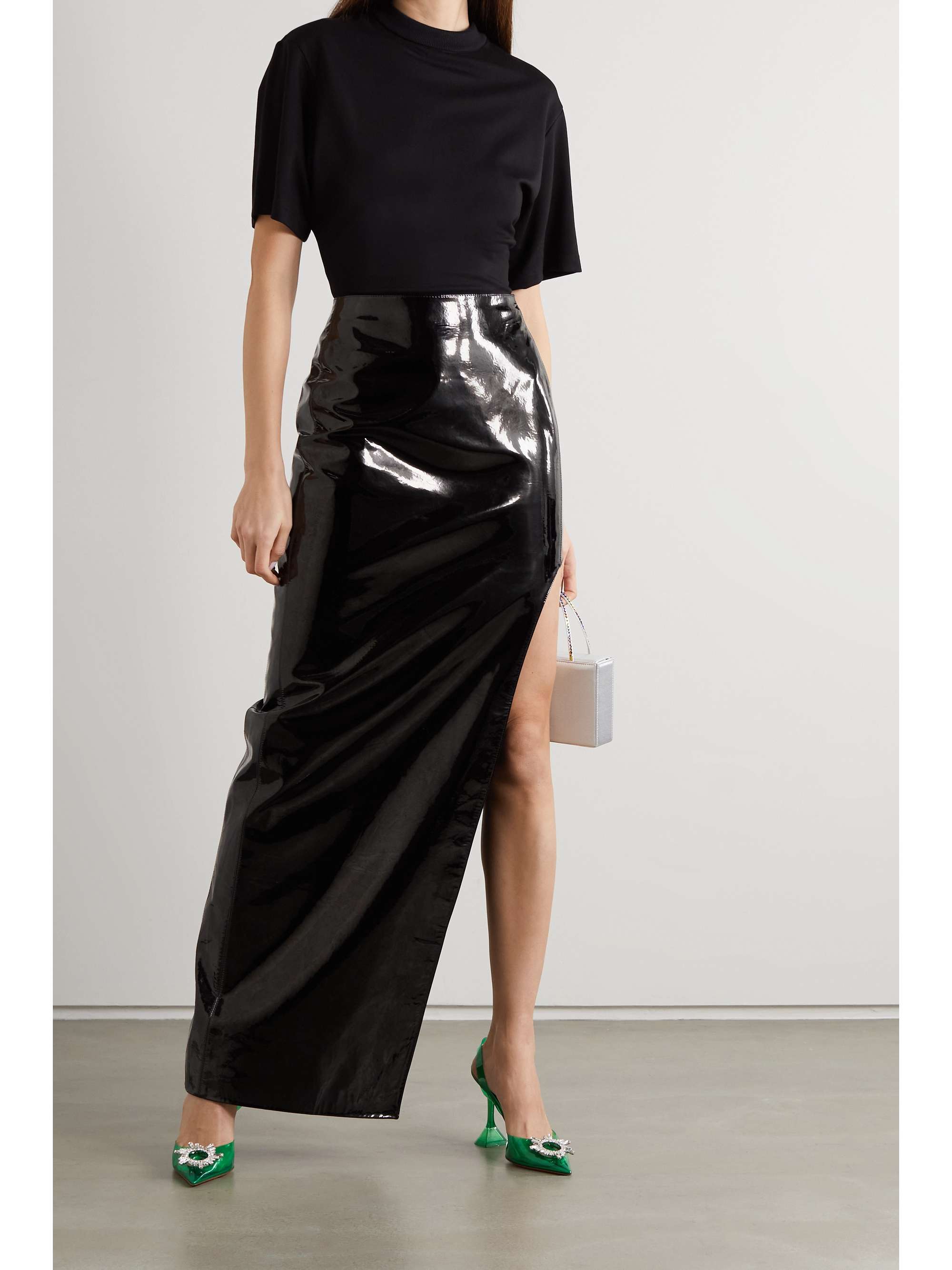 maxi leopard skirts