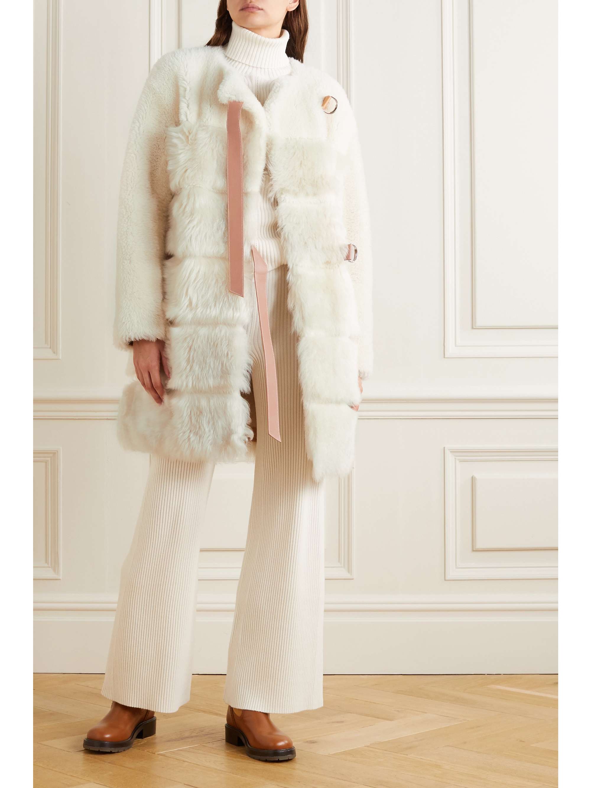 chloe shearling coat