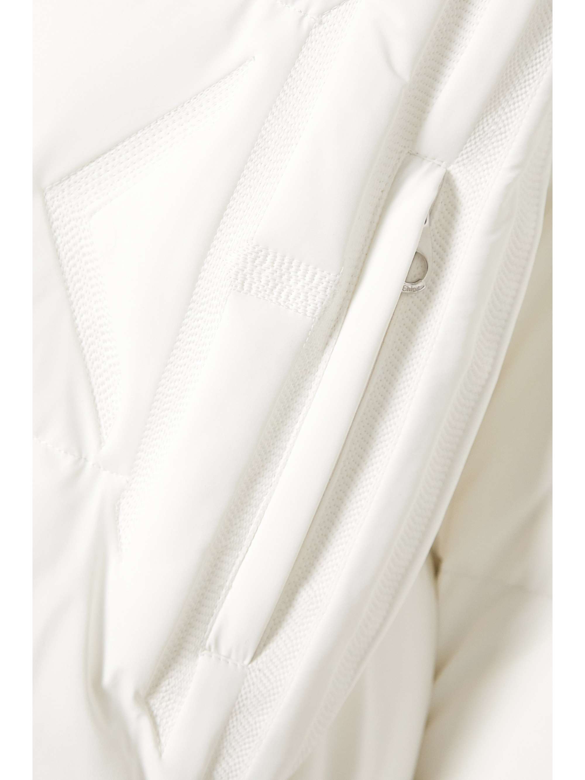 CHLOÉ + Fusalp hooded wool-trimmed embroidered quilted down ski jacket