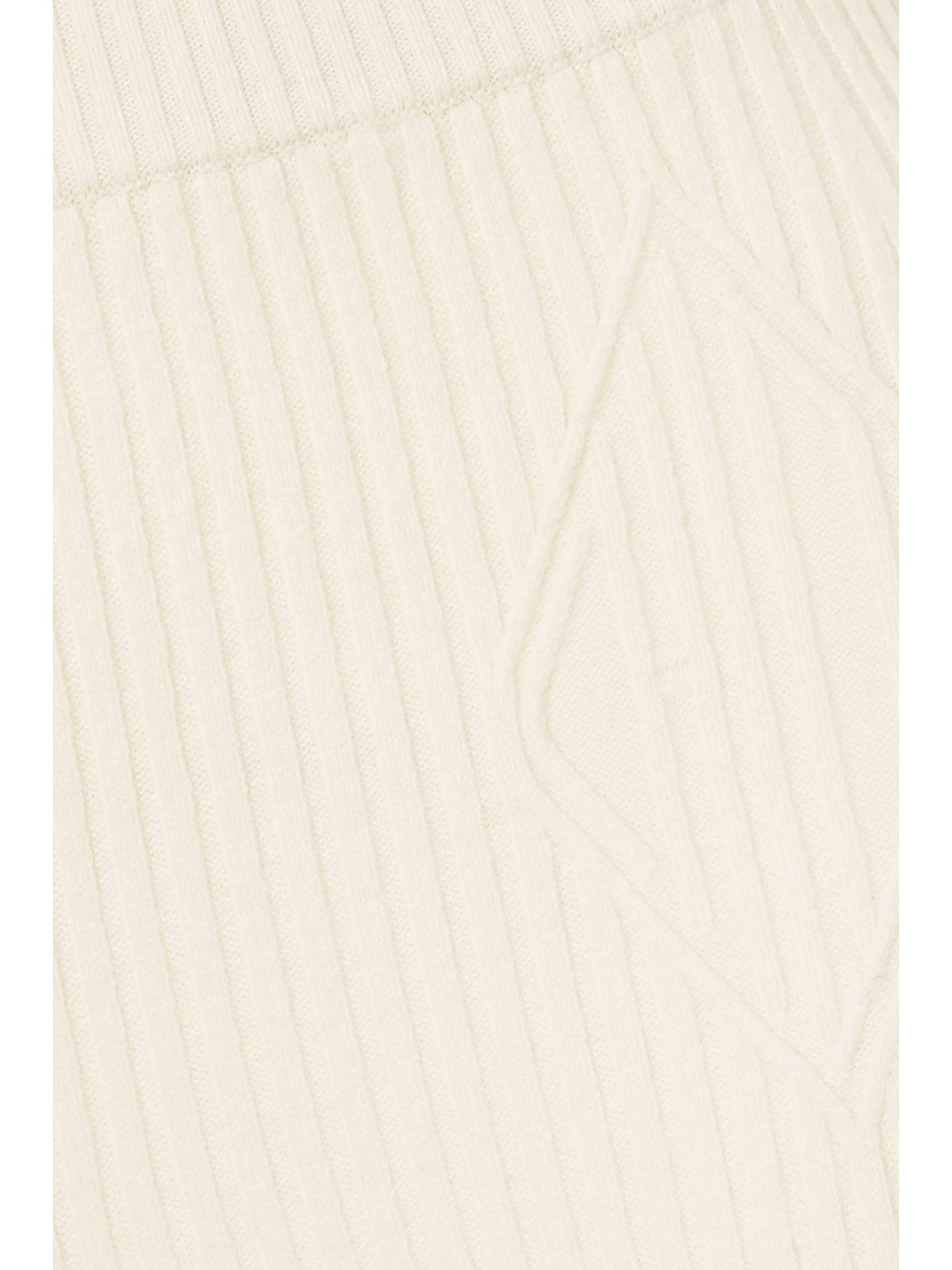 CHLOÉ Ribbed wool-blend flared pants