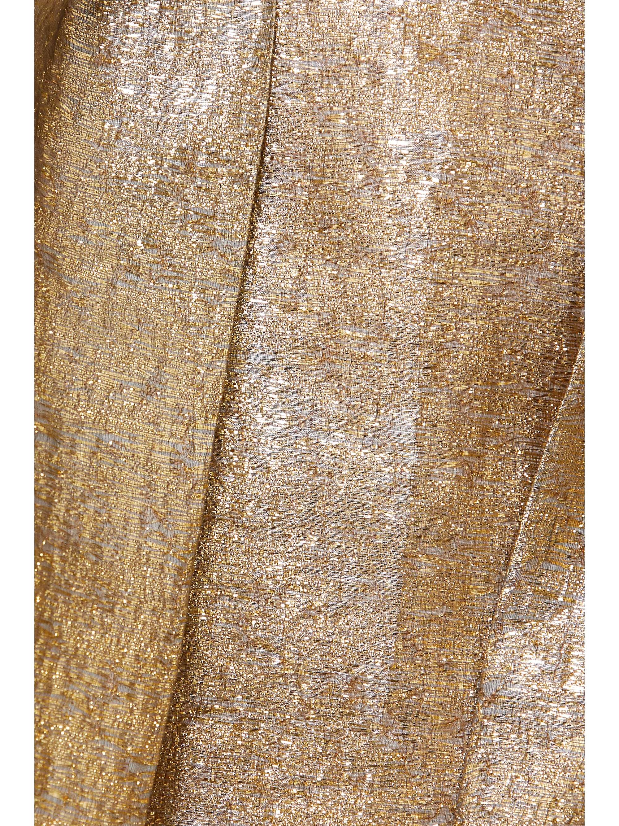 EMILIA WICKSTEAD Pleated lamé skirt