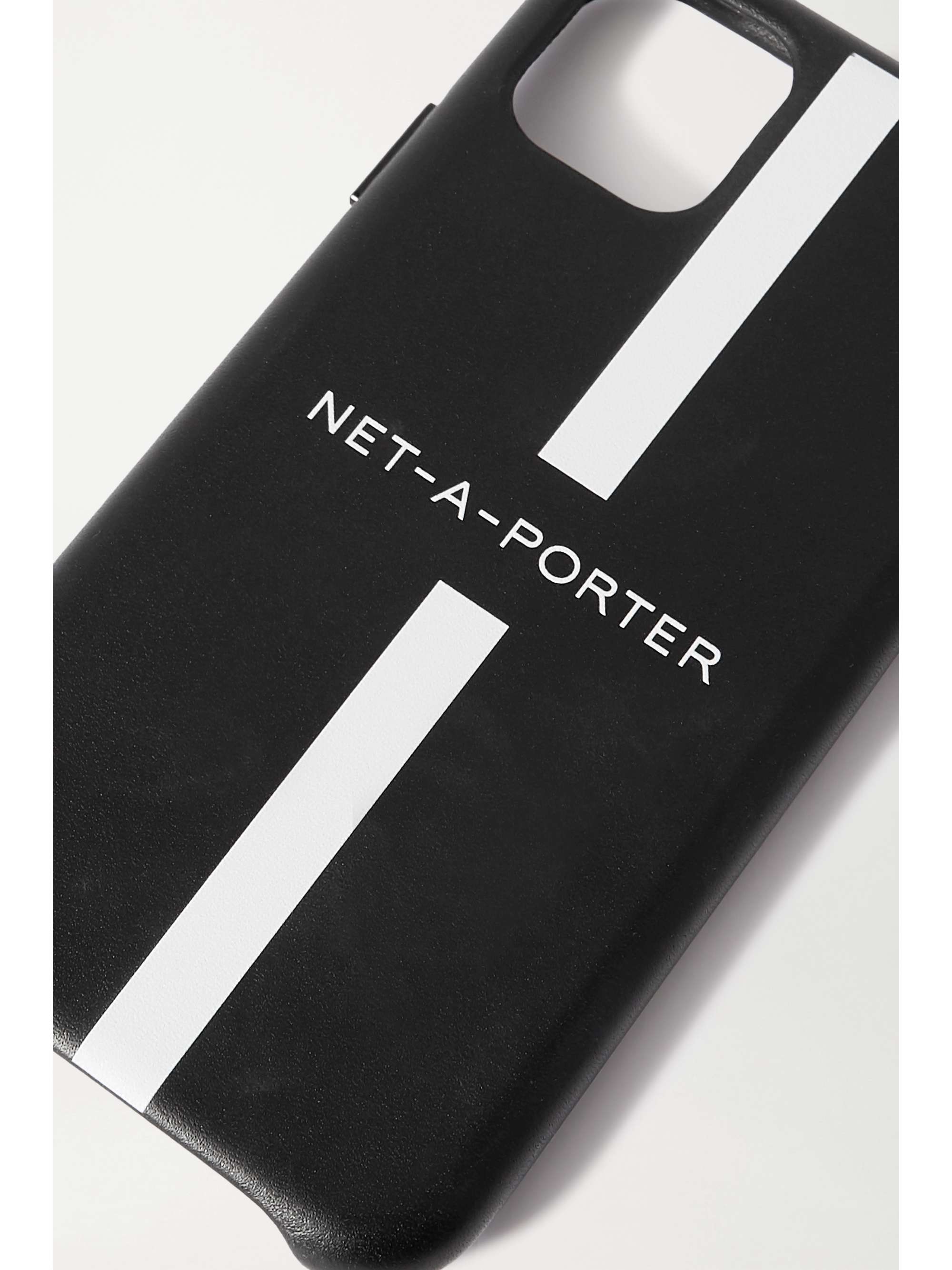 NET-A-PORTER Printed leather iPhone 11 Pro case