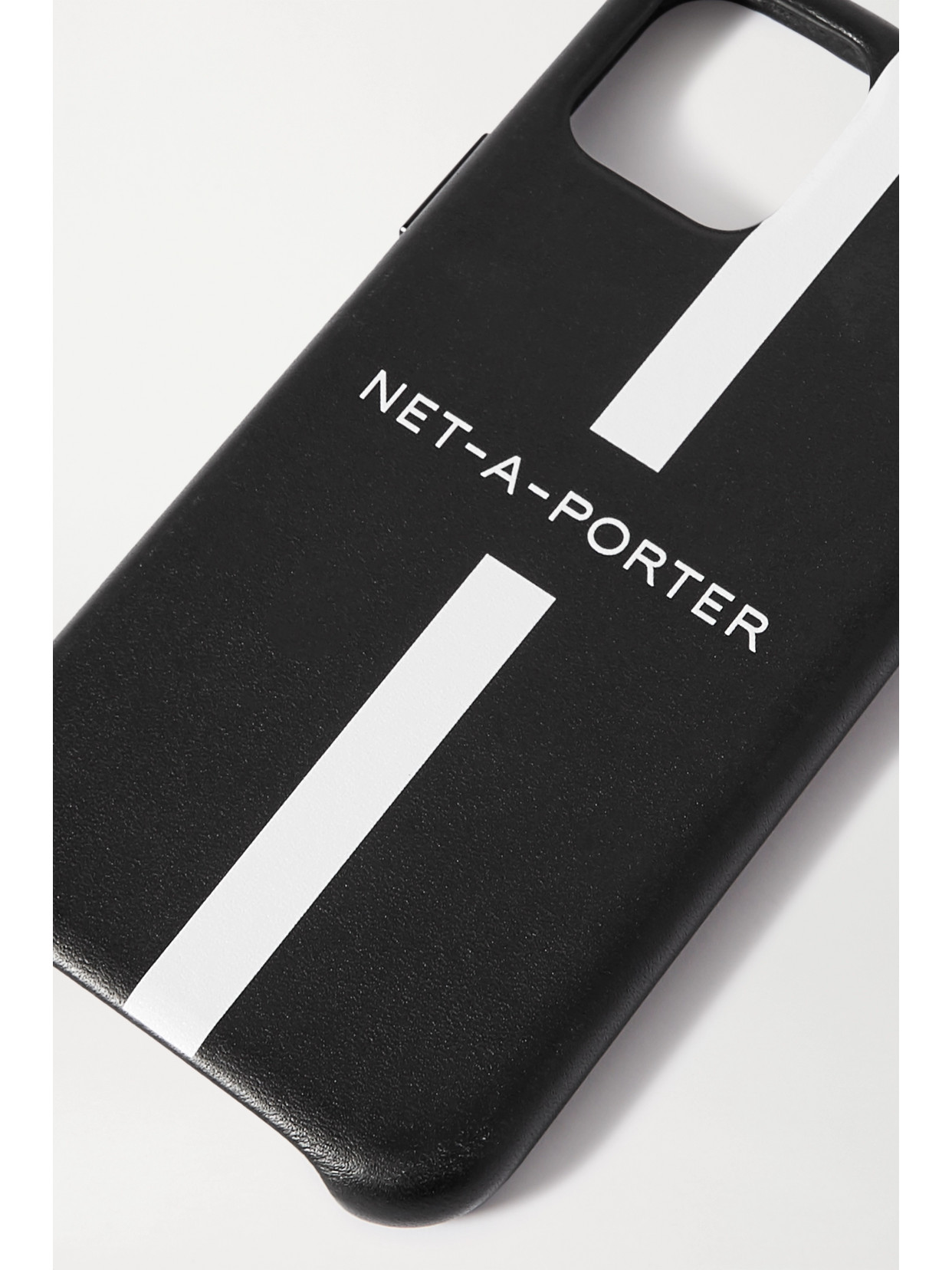 Net-a-porter + The Daily Edited Printed Leather Iphone 11 Case In Black