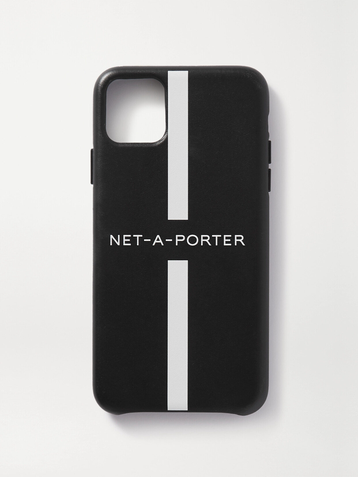 Net-a-porter + The Daily Edited Printed Leather Iphone 11 Pro Max Case In Black