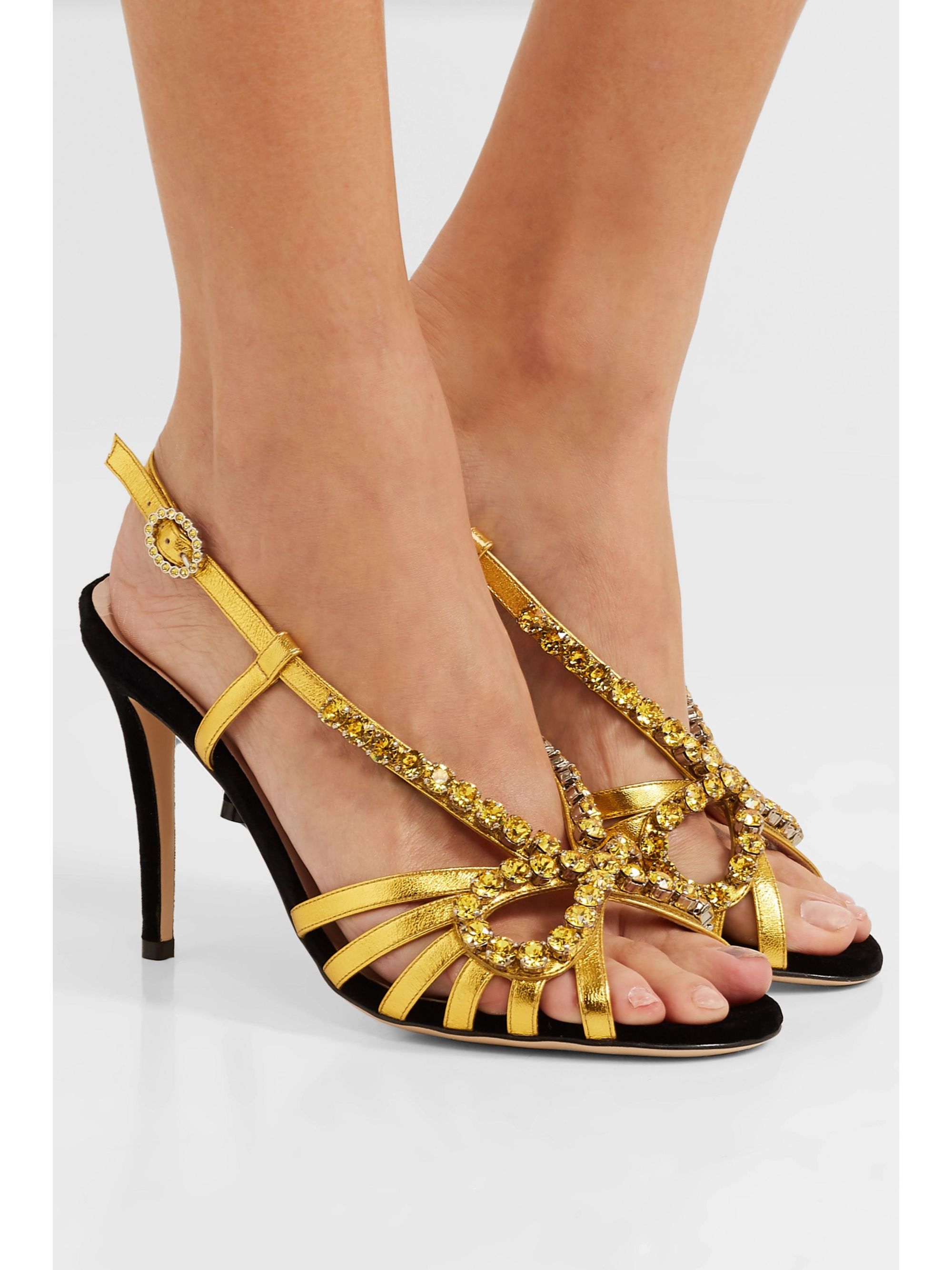 gucci crystal sandals