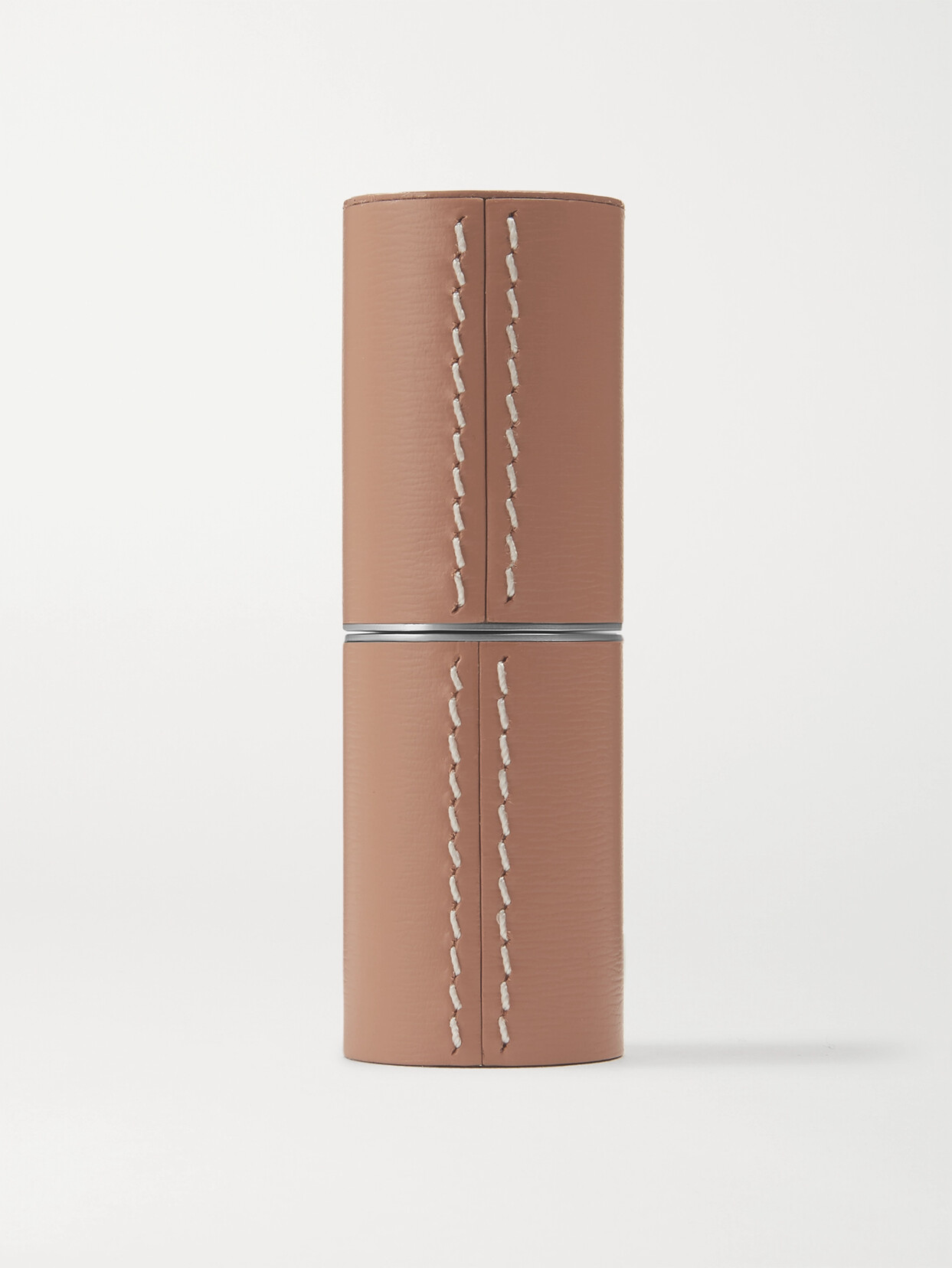 La Bouche Rouge Refillable Leather Case In Camel