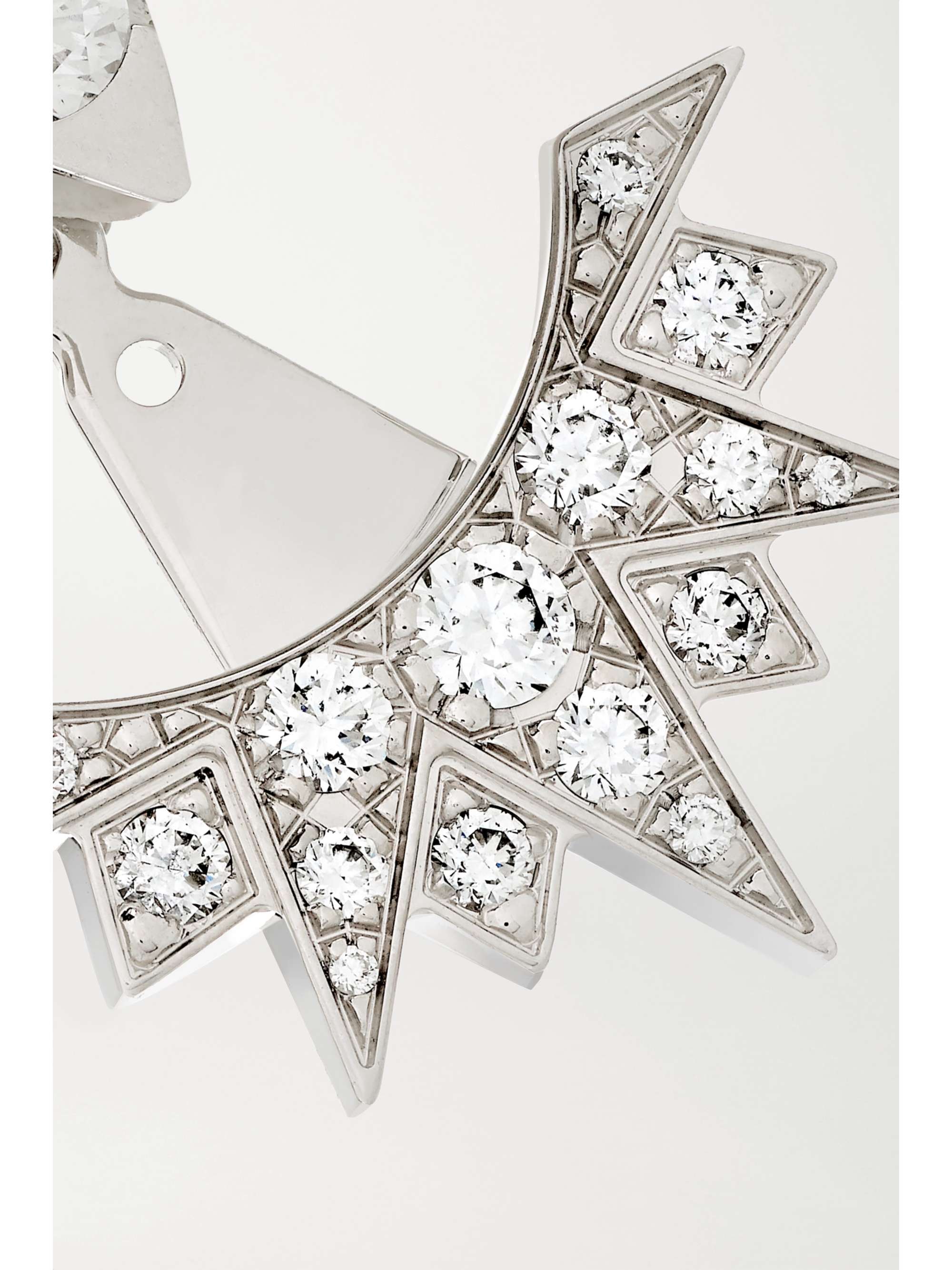 PIAGET Sunlight 18-karat white gold diamond earrings