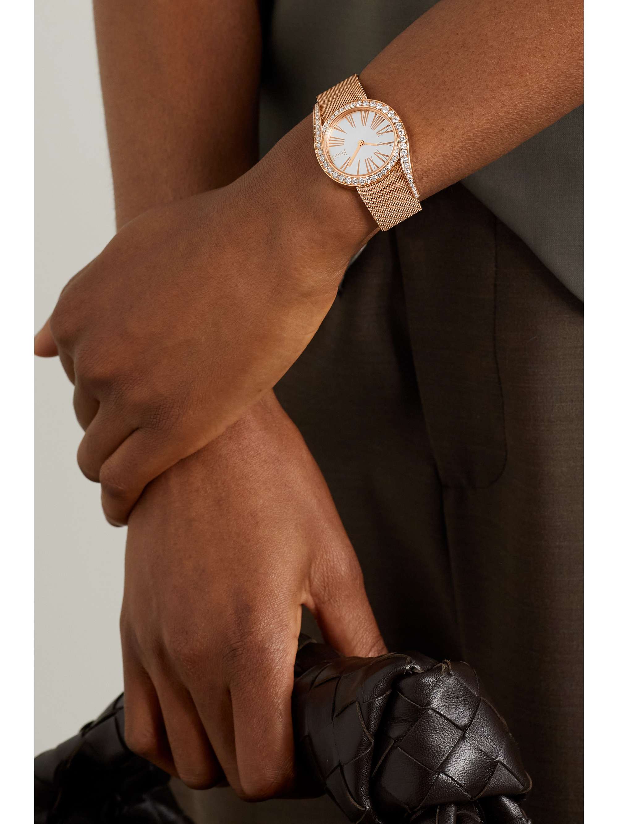PIAGET Montre en or rose 18 carats (750/1000) et diamants Limelight Gala 32 mm