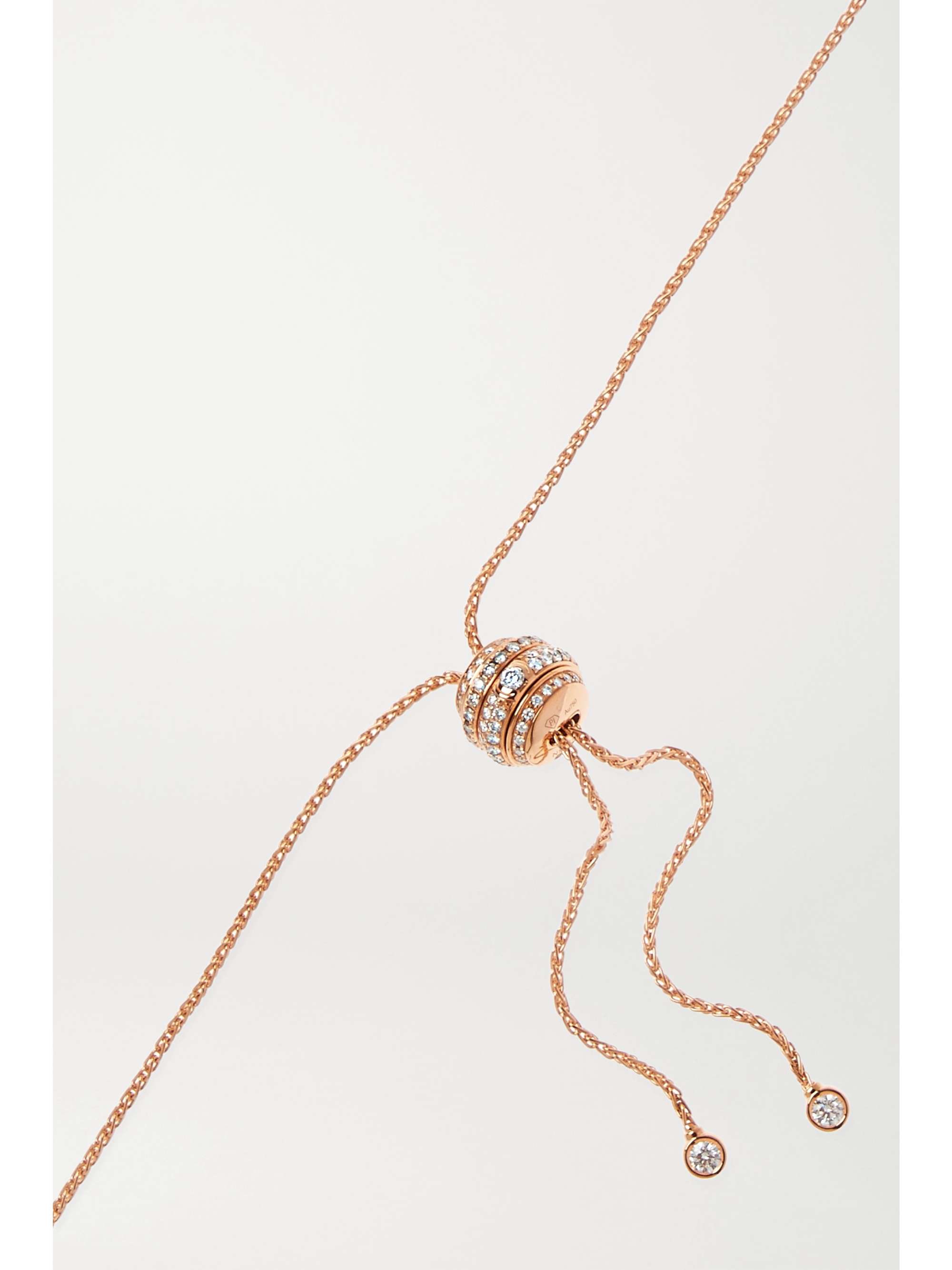PIAGET Collier en or rose 18 carats (750/1000) et diamants Possession