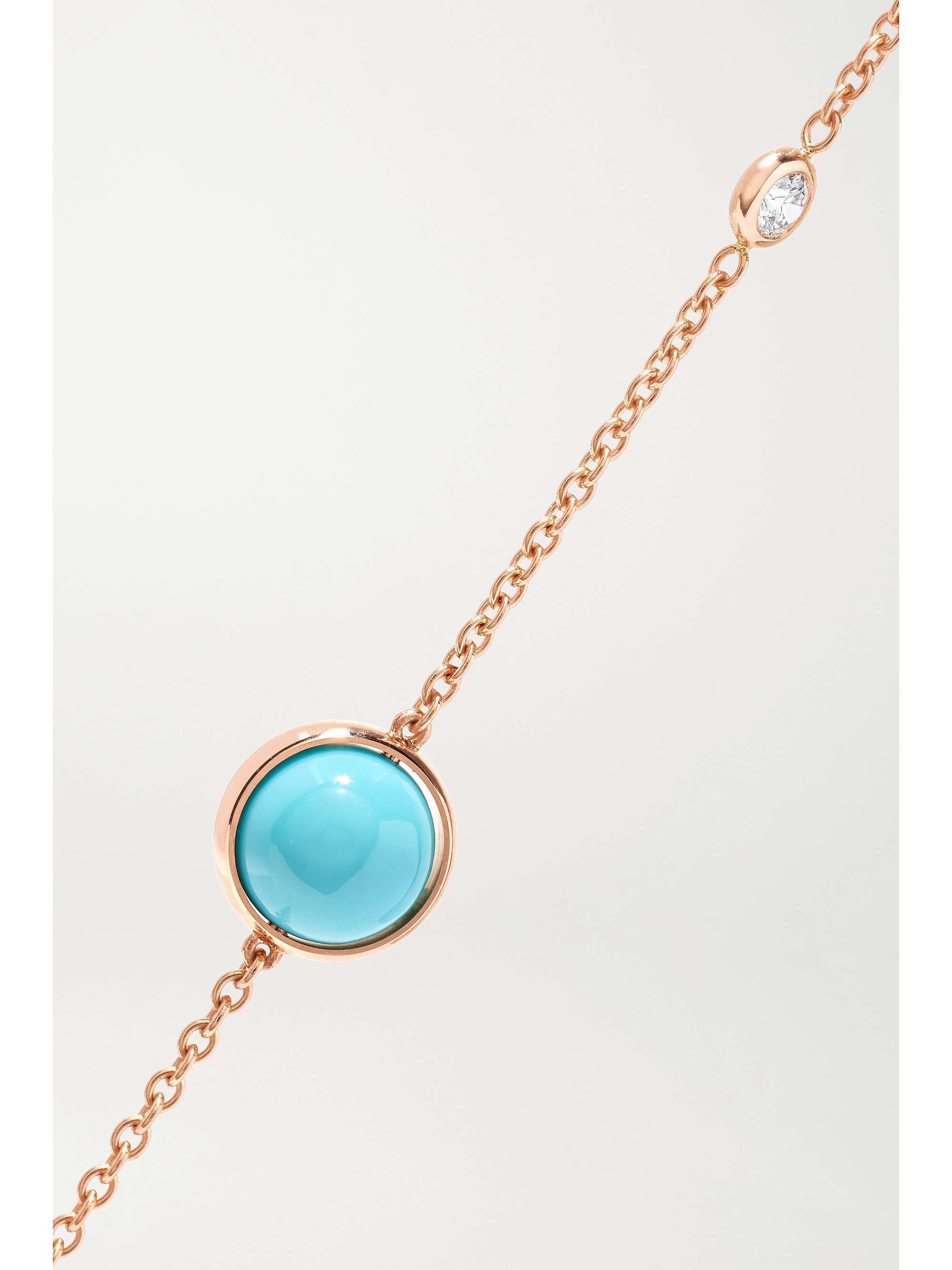 PIAGET Possession 18-karat rose gold, malachite and diamond necklace