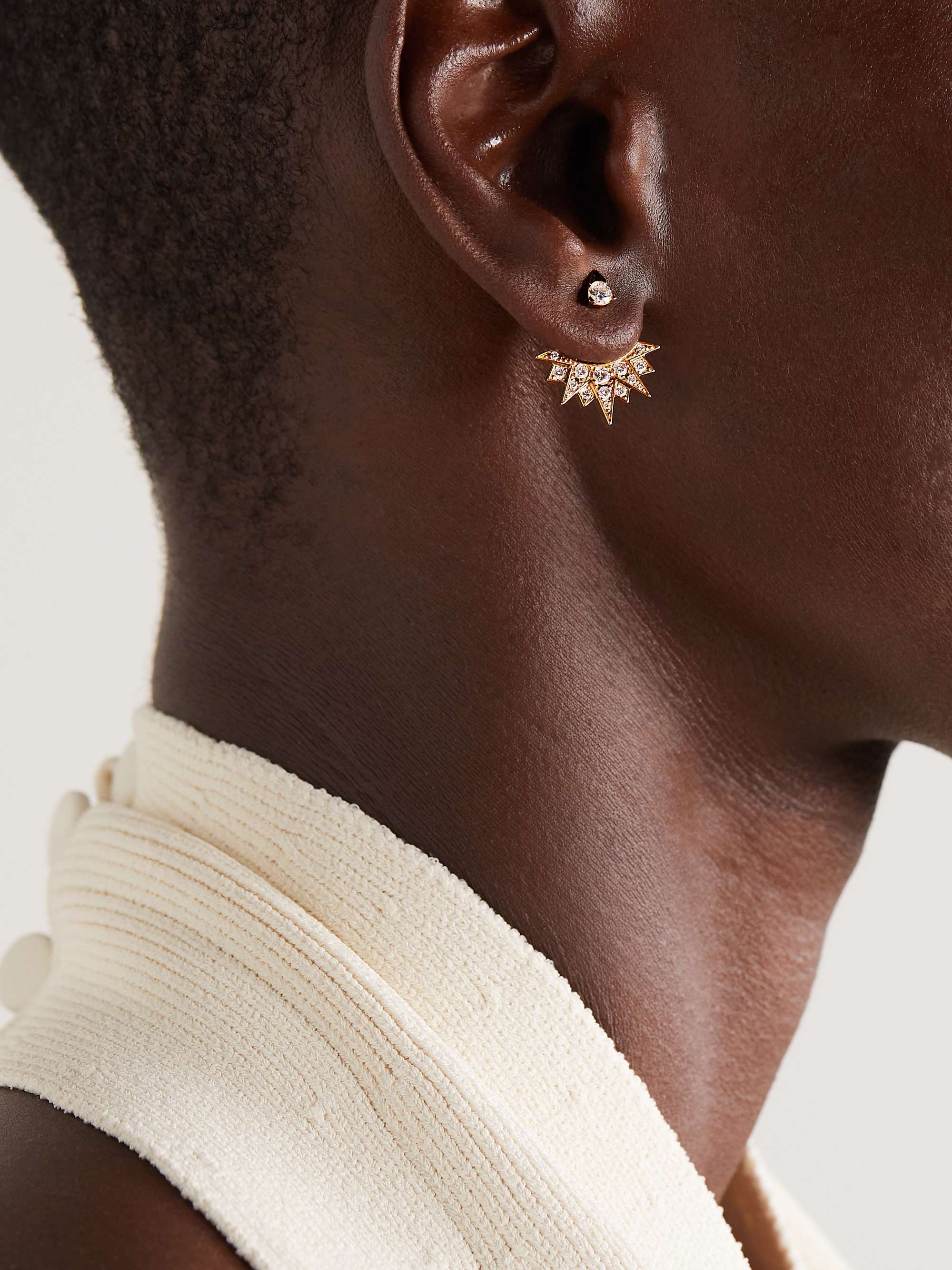 PIAGET Sunlight 18-karat rose gold diamond earrings