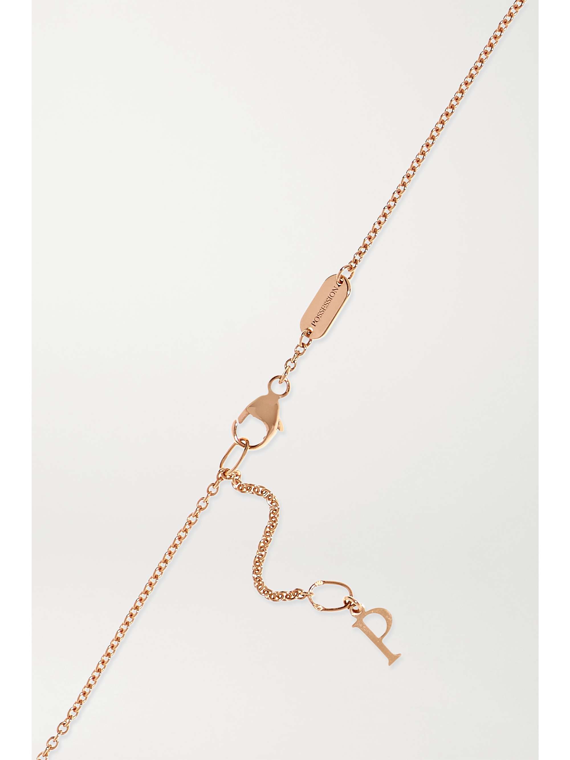 PIAGET Possession 18-karat rose gold, malachite and diamond necklace