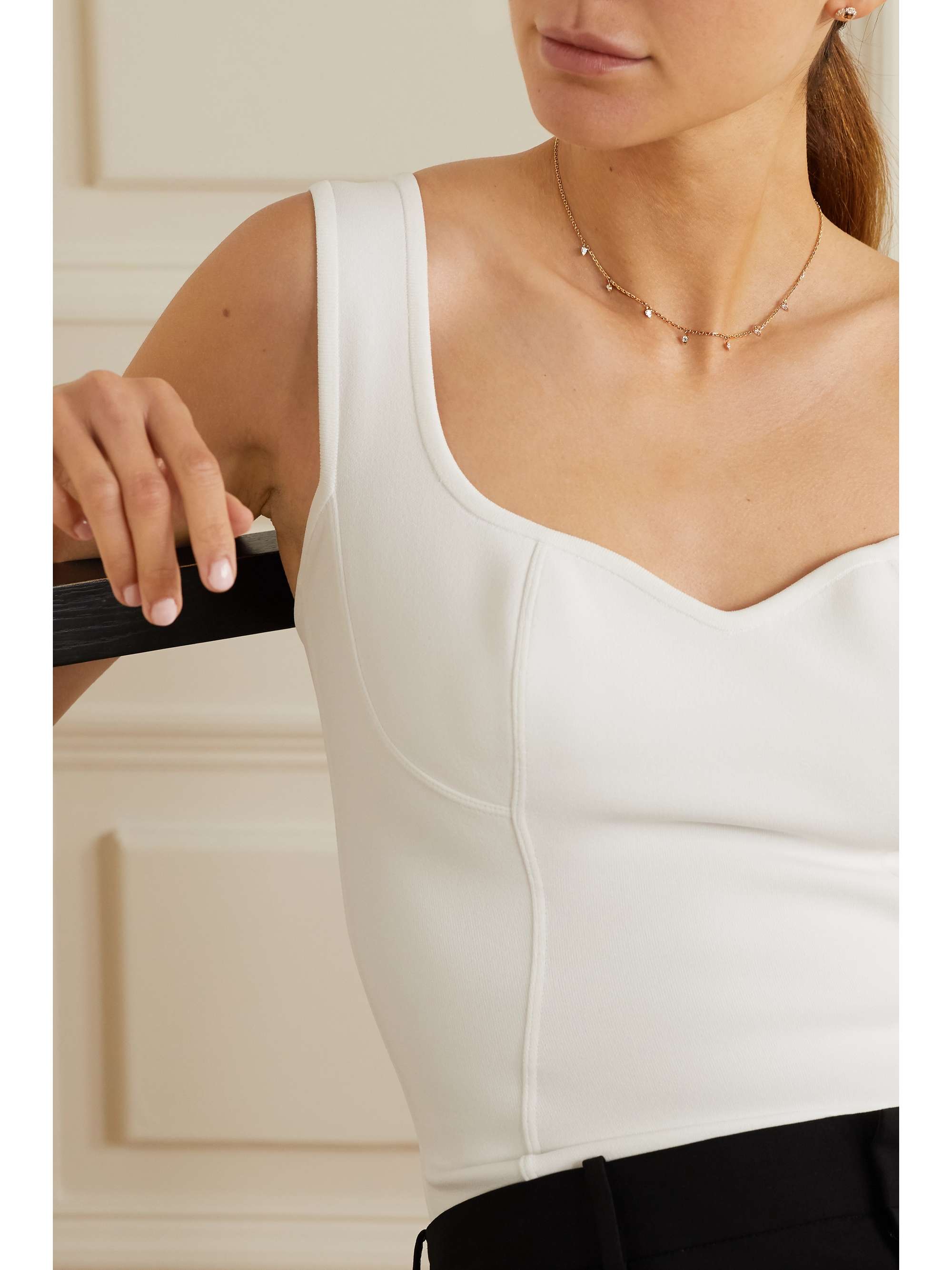 PIAGET Collier en or blanc 18 carats (750/1000) et diamants Sunlight