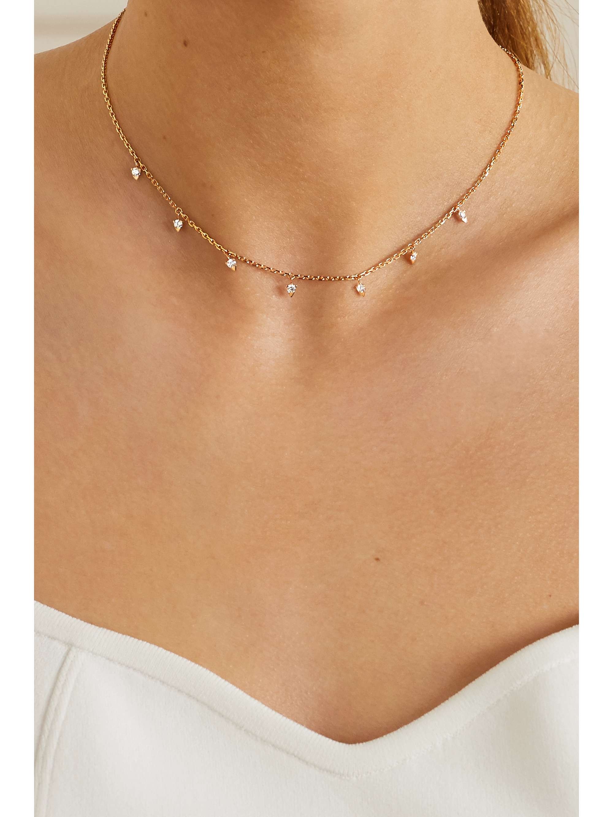 PIAGET Collier en or blanc 18 carats (750/1000) et diamants Sunlight
