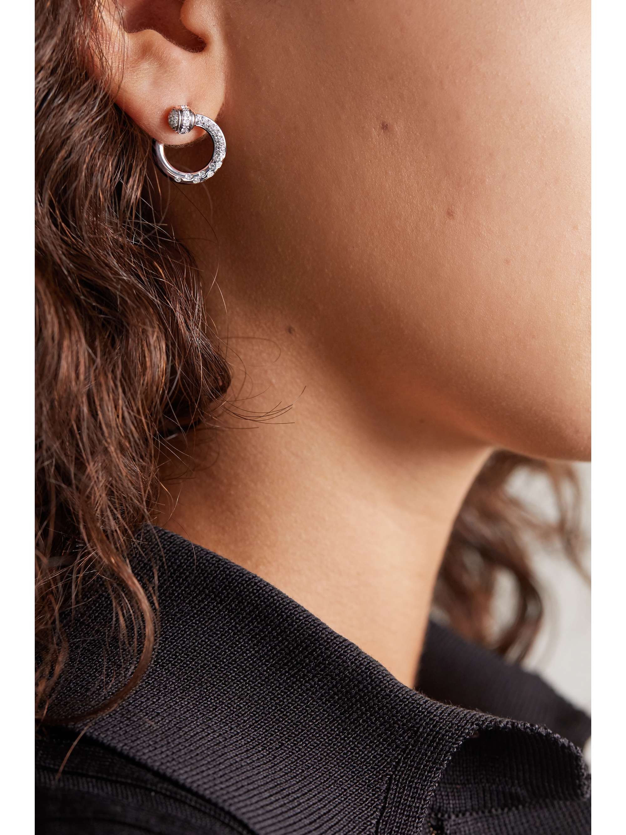 PIAGET Possession 18-karat white gold diamond earrings
