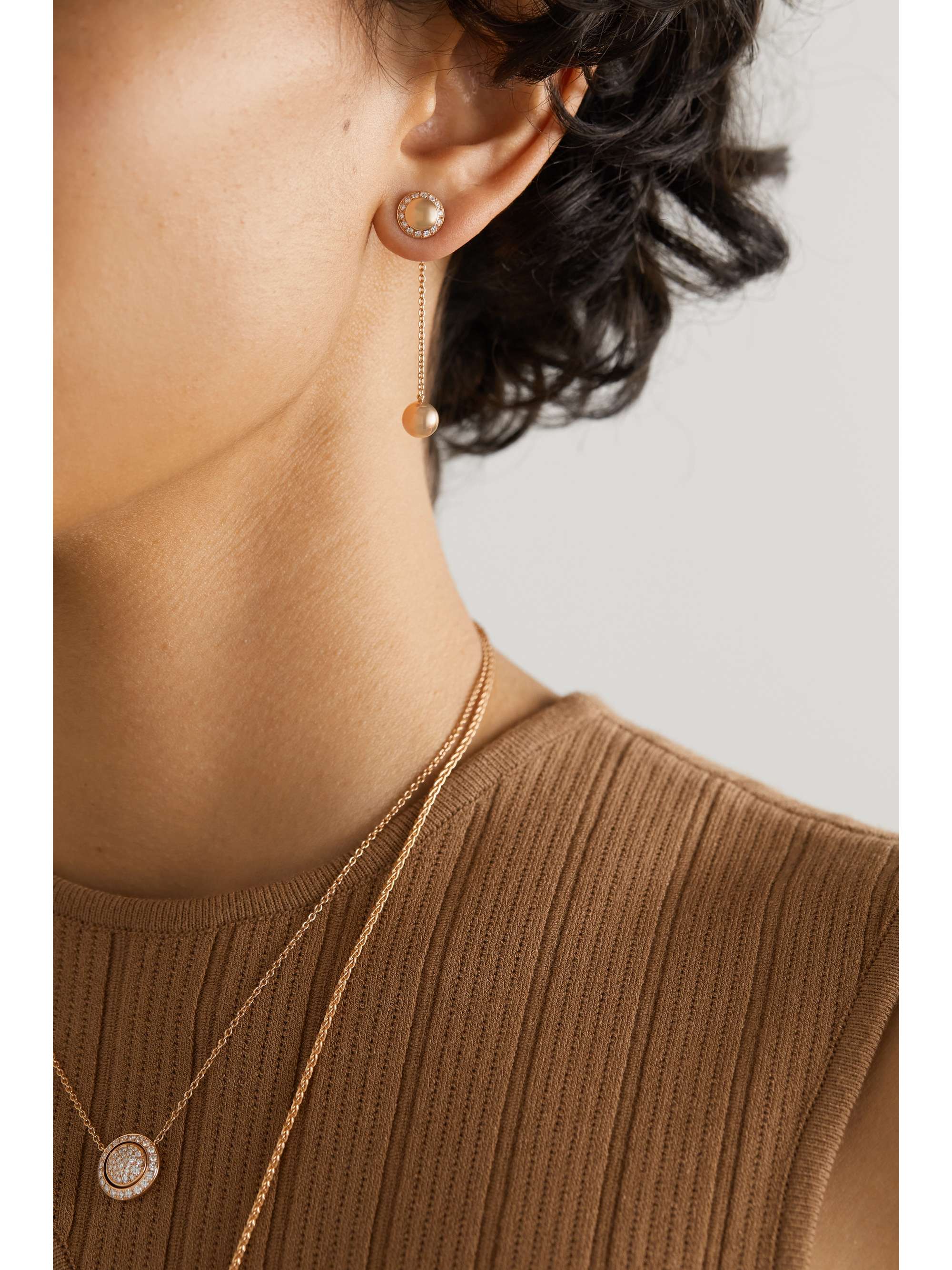 PIAGET Possession 18-karat rose gold diamond earrings