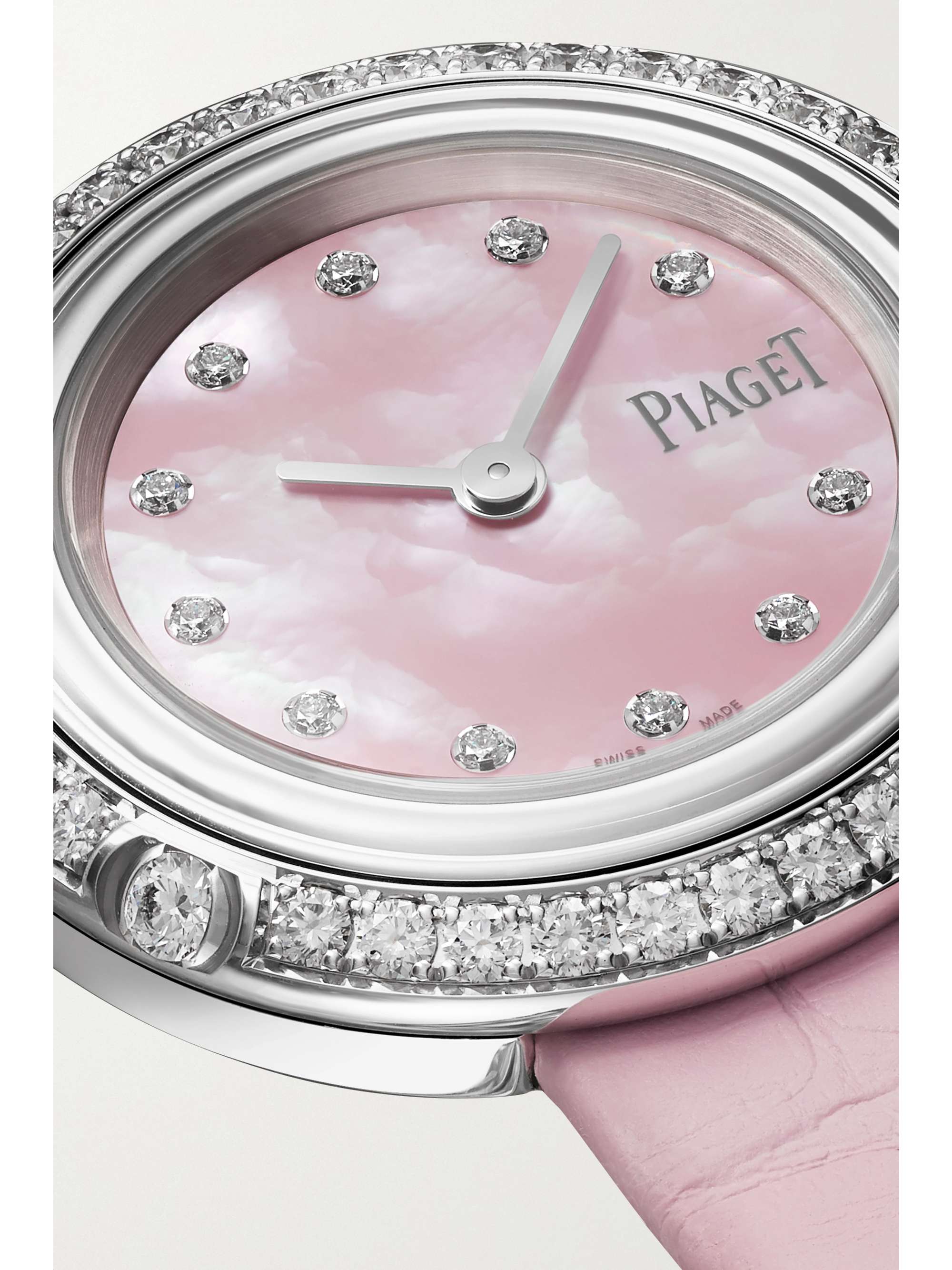 PIAGET Possession 29mm 18-karat rose gold, alligator, diamond and ruby watch