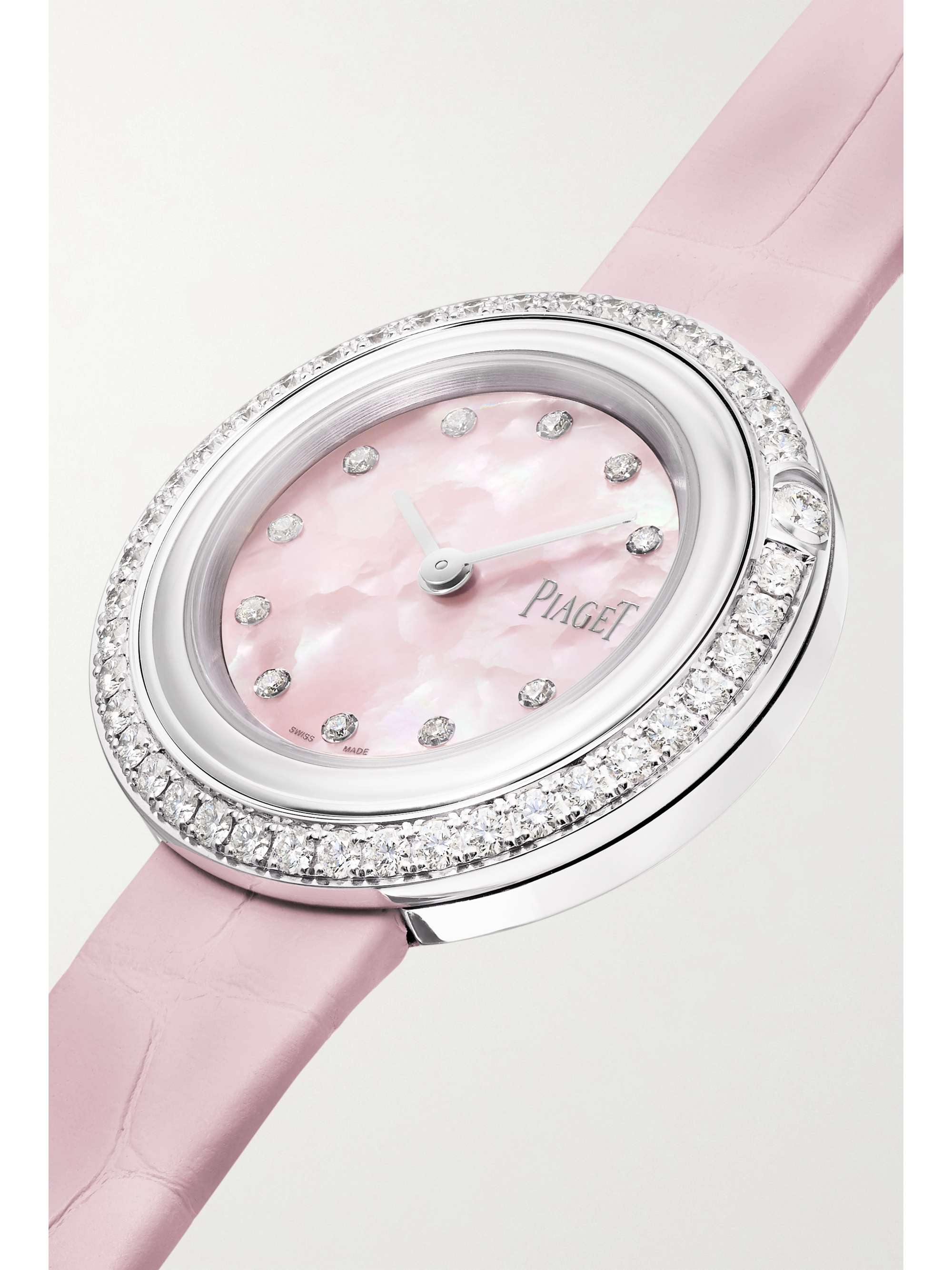PIAGET Possession 29mm 18-karat rose gold, alligator, diamond and ruby watch
