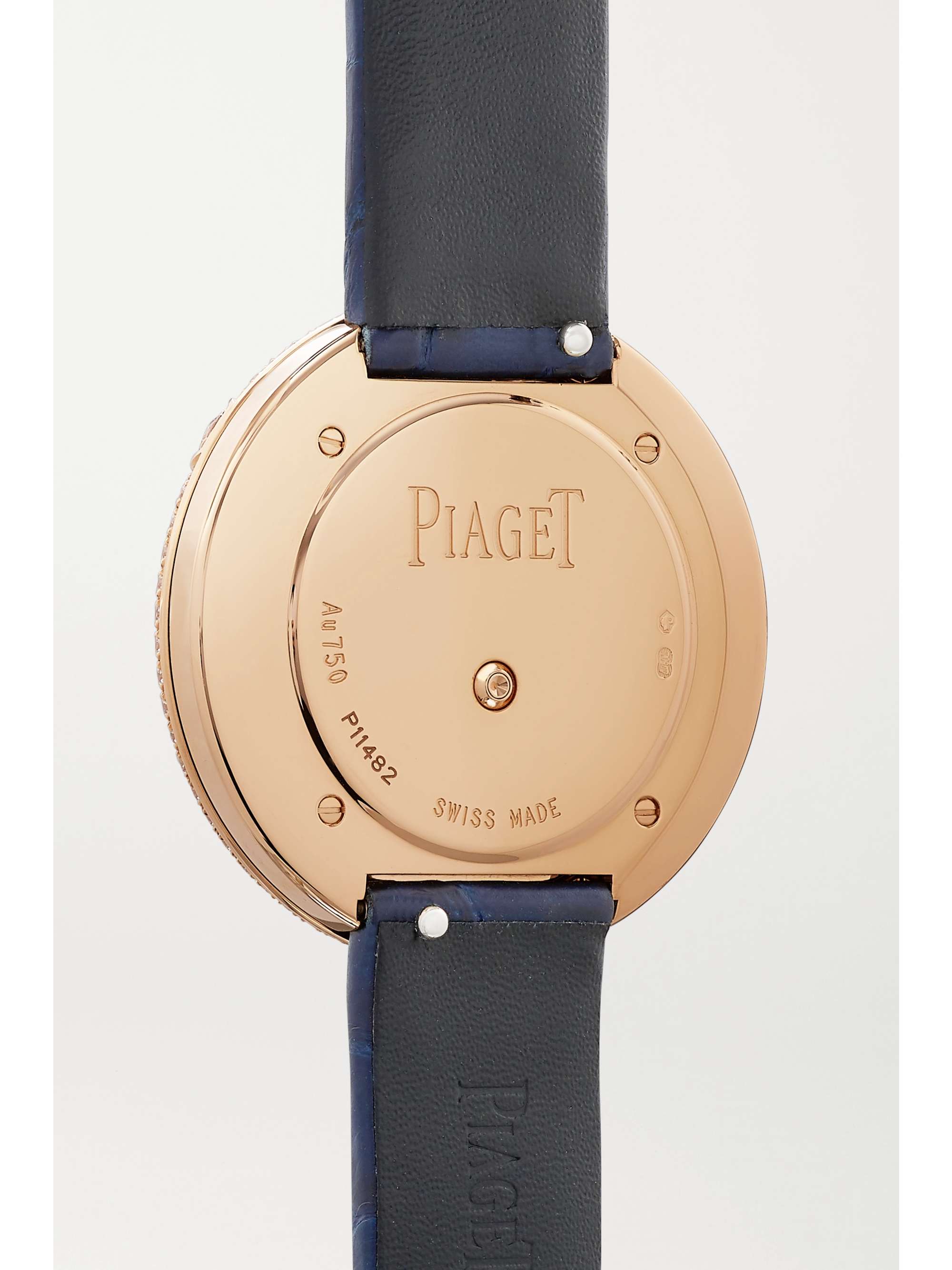 PIAGET Possession 34mm 18-karat rose gold, alligator and diamond watch
