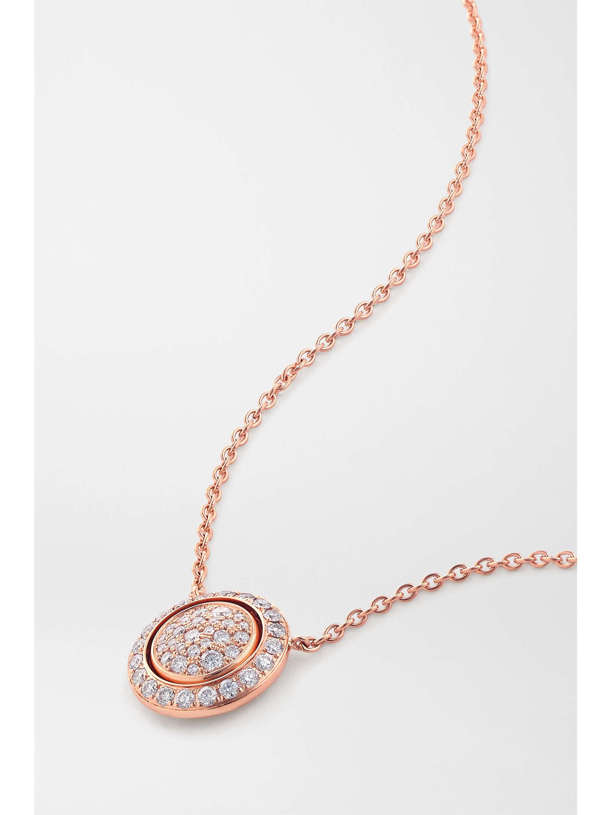 PIAGET Possession 18-karat rose gold, carnelian and diamond necklace
