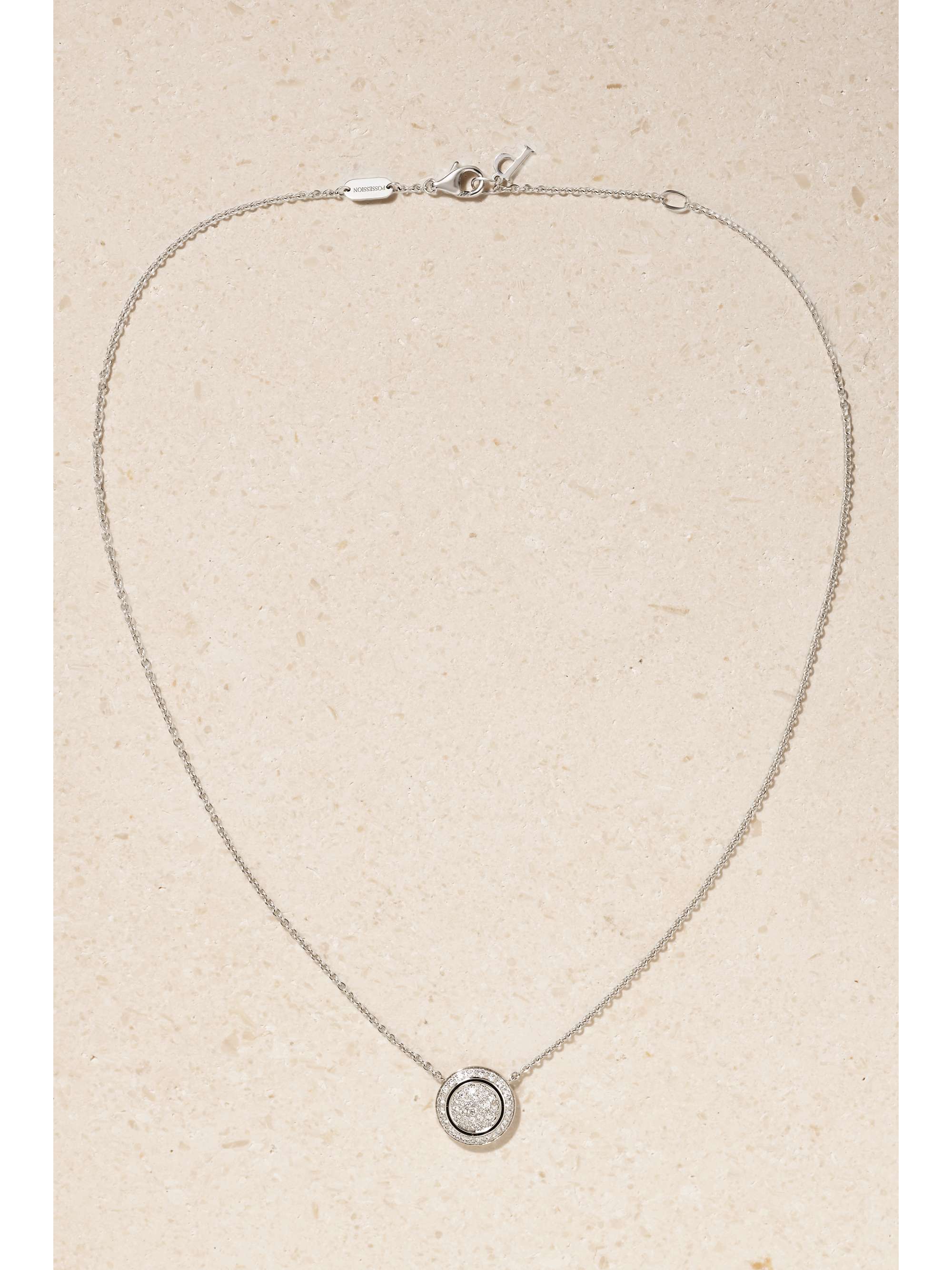 PIAGET Possession 18-karat rose gold, carnelian and diamond necklace