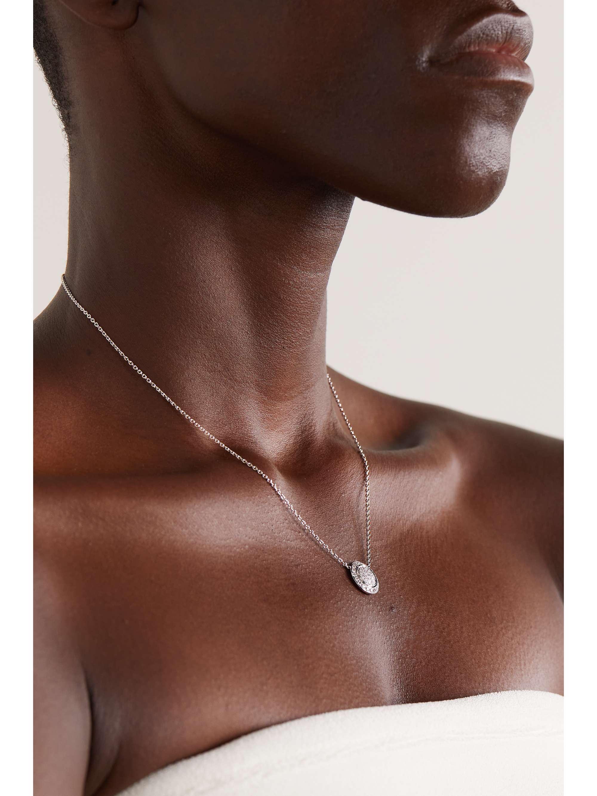 PIAGET Possession 18-karat rose gold, carnelian and diamond necklace