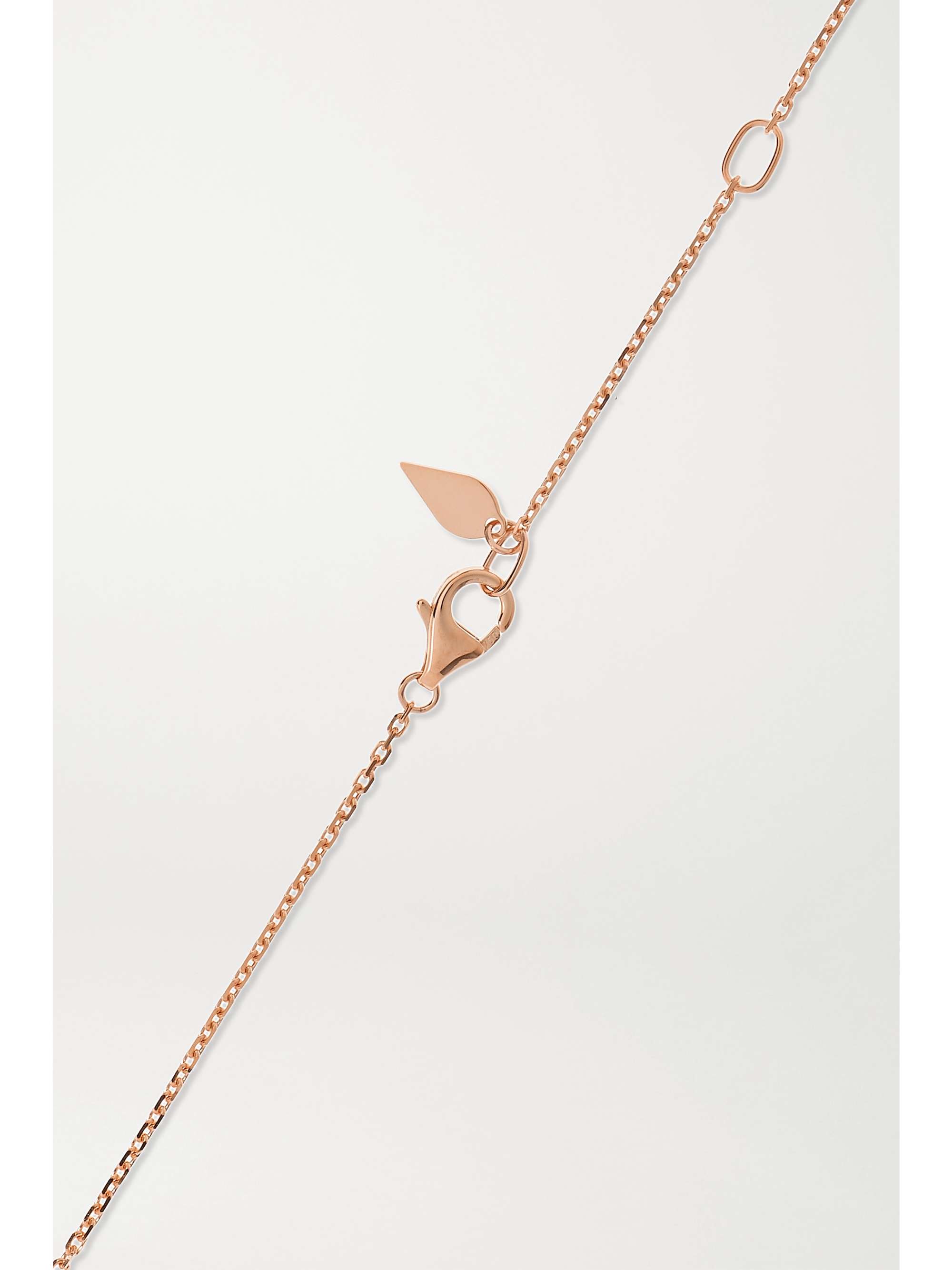 PIAGET Sunlight 18-karat rose gold, opal and diamond necklace