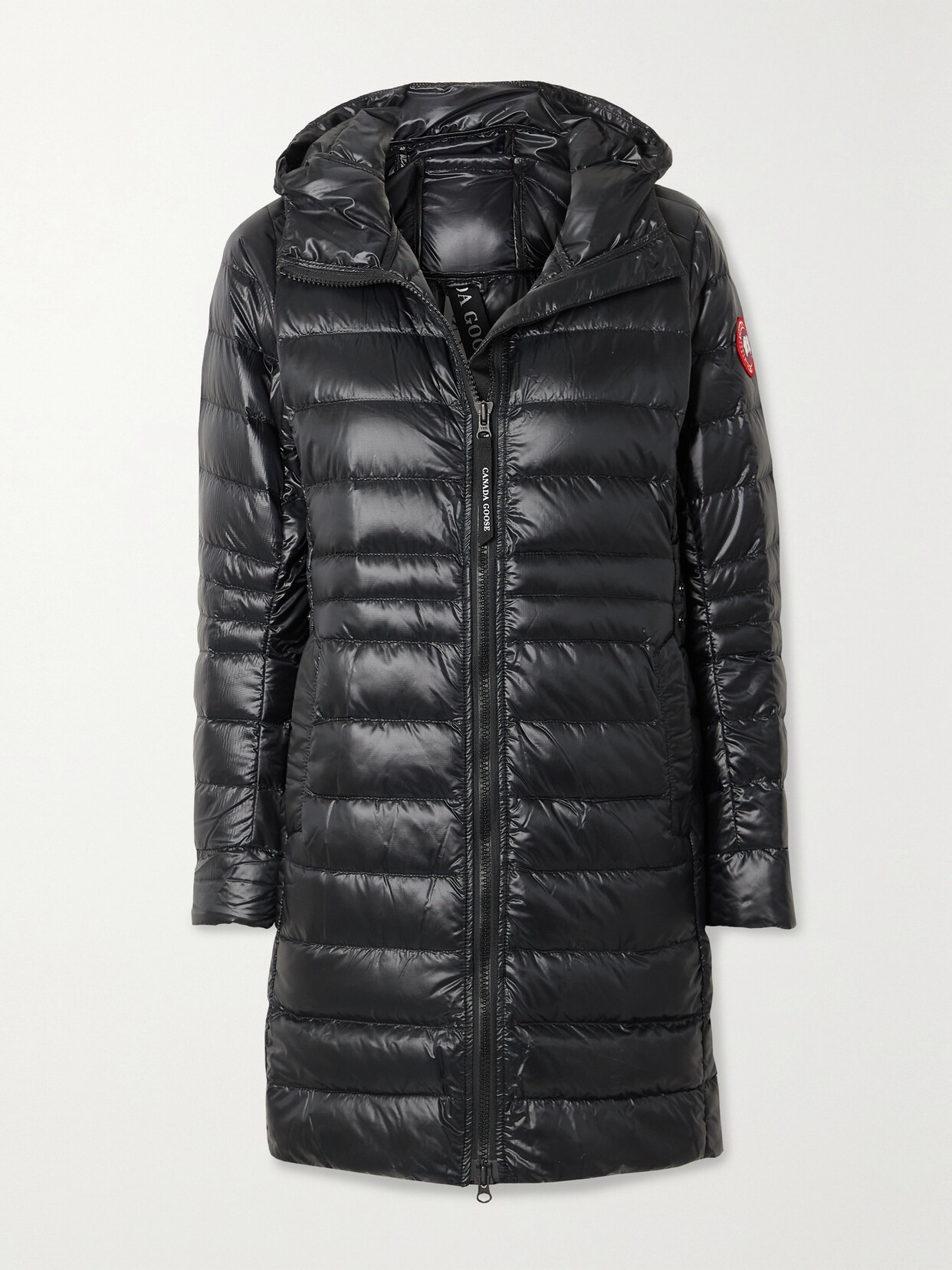 Shop Canada Goose Cypress Hooded Quilted Shell Down Jacket In Black