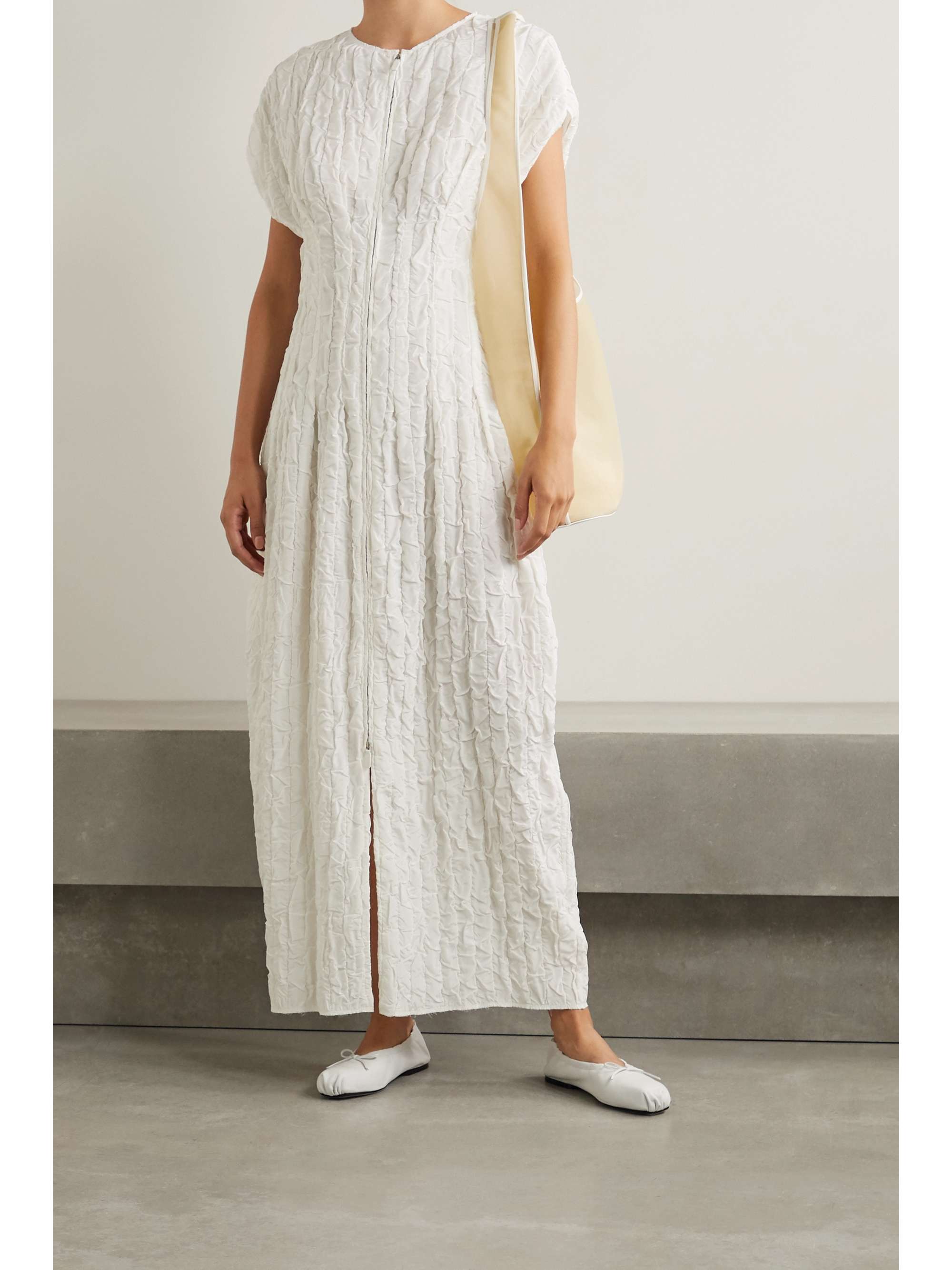 THE ROW Tamy cloqué maxi dress