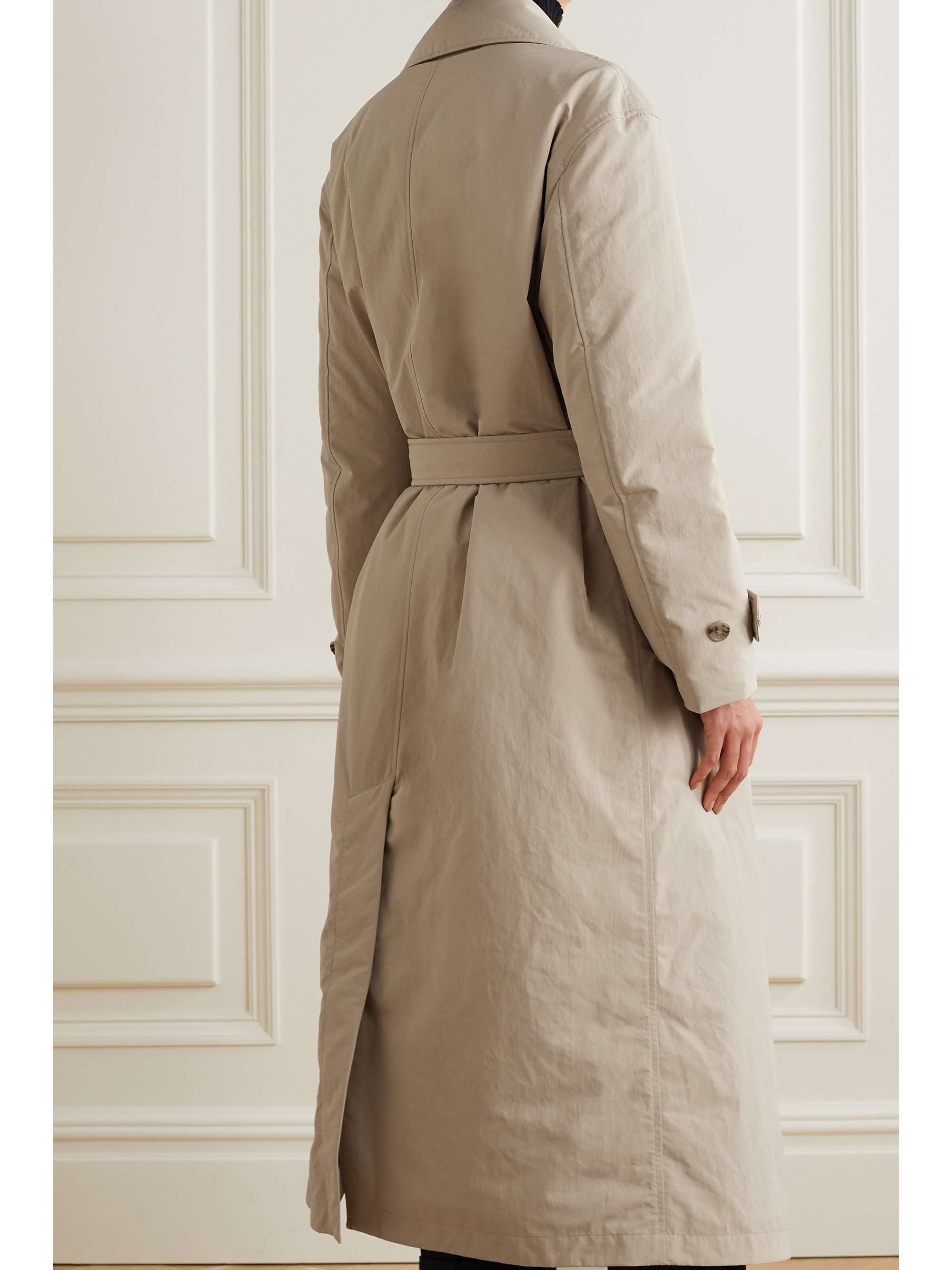 Beige + 1 JW Anderson Montacute padded shell down trench coat 