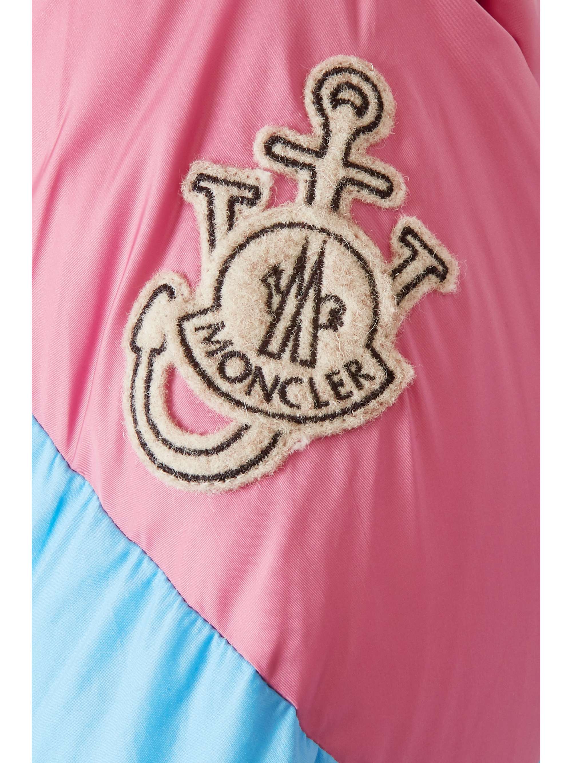 MONCLER GENIUS + 1 JW Anderson Bickly color-block hooded quilted shell down jacket