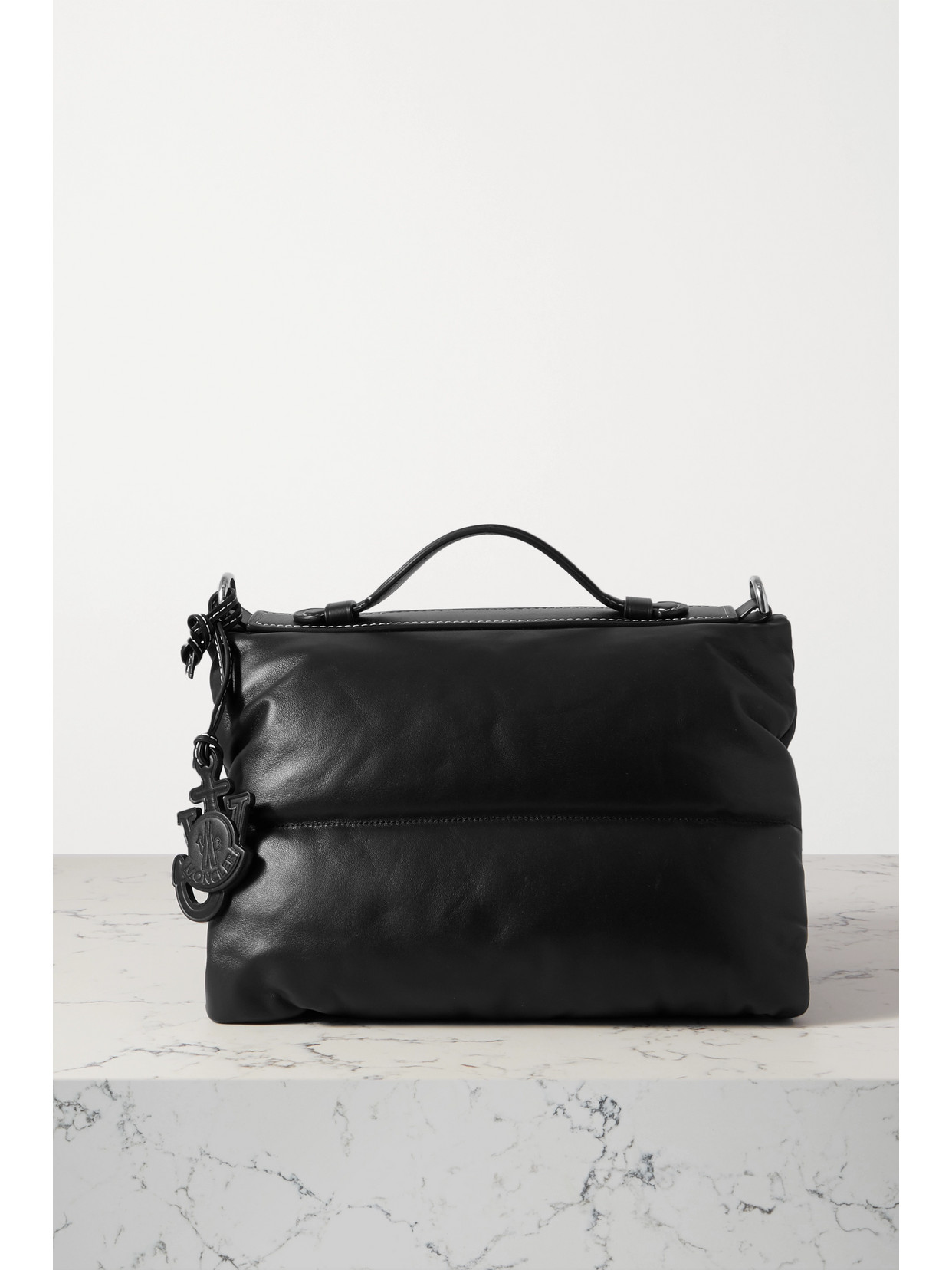 Genius - + 1 Jw Anderson Quilted Padded Shell And Leather Tote