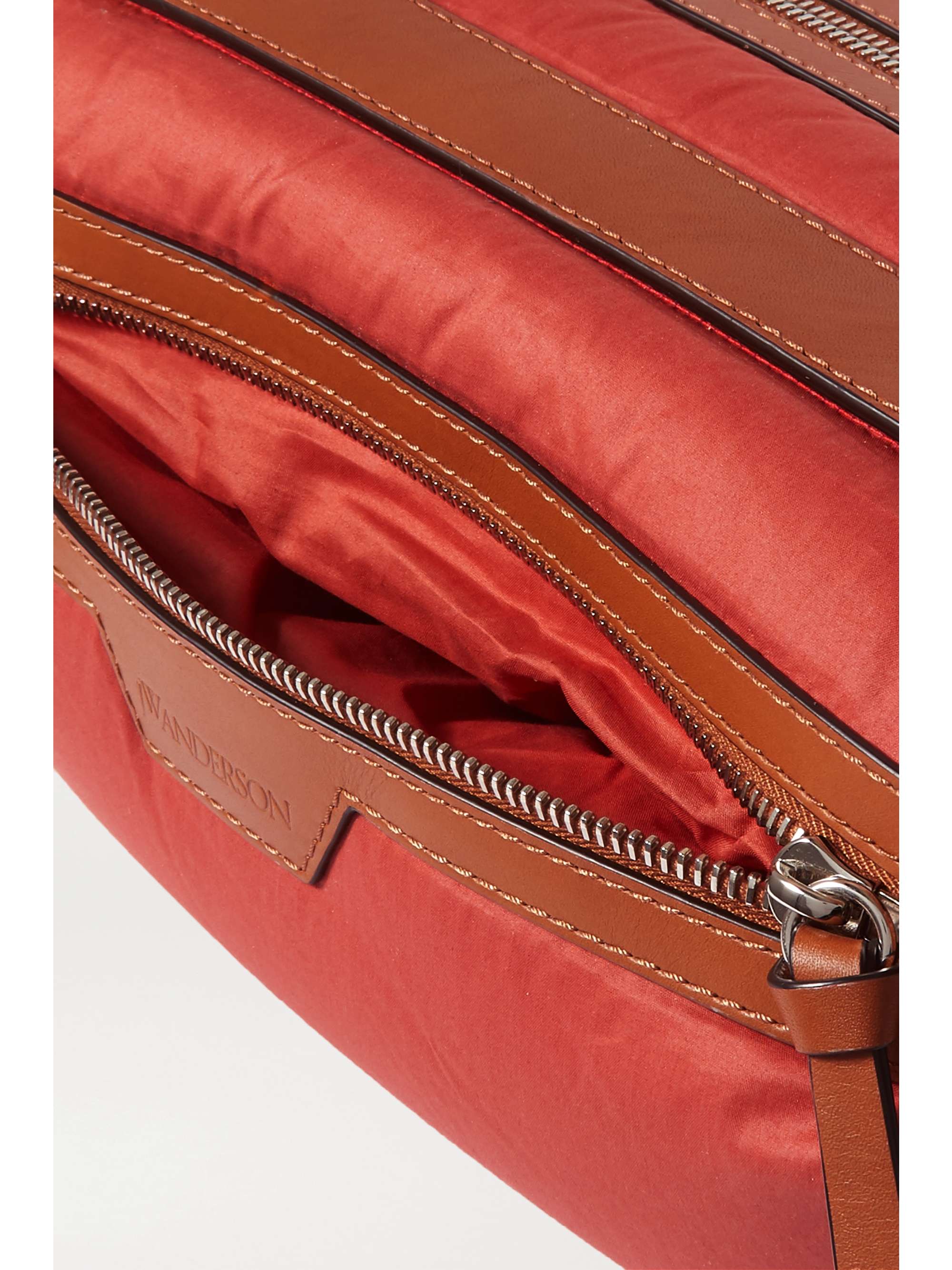 MONCLER GENIUS + 1 JW Anderson quilted padded shell and leather tote