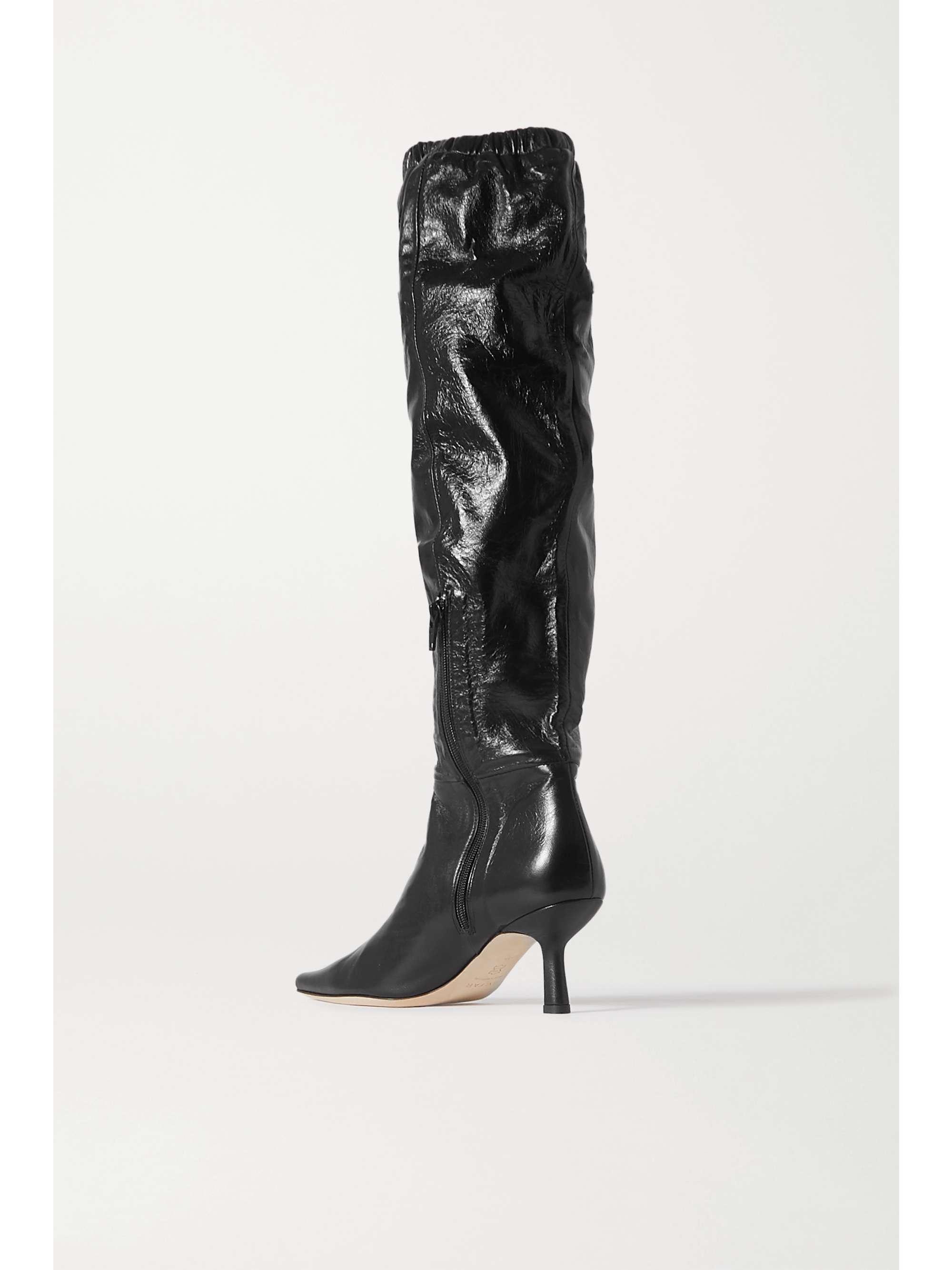BY FAR Gwen leather knee boots