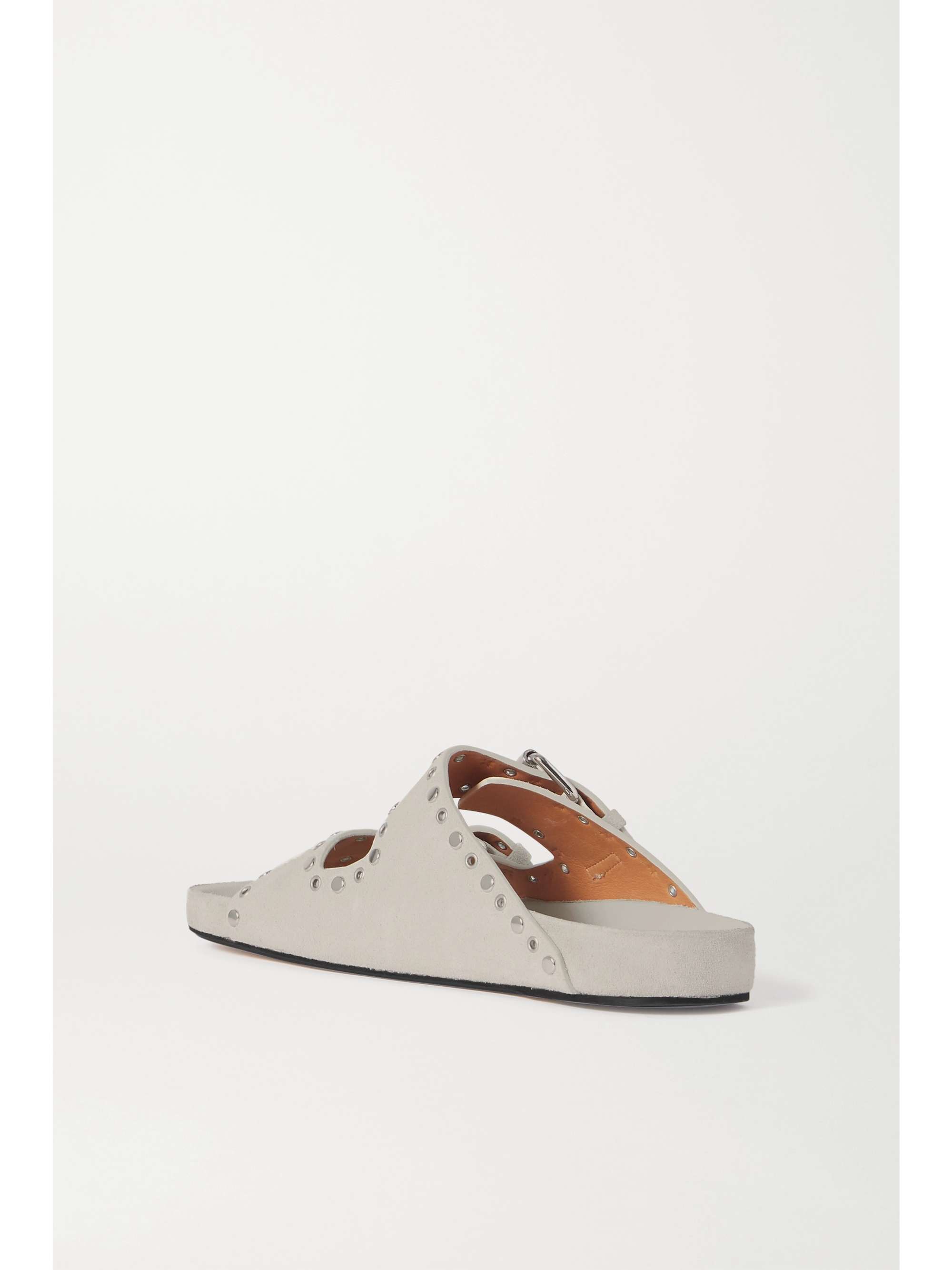 isabel marant lennyo studded suede slide sandals