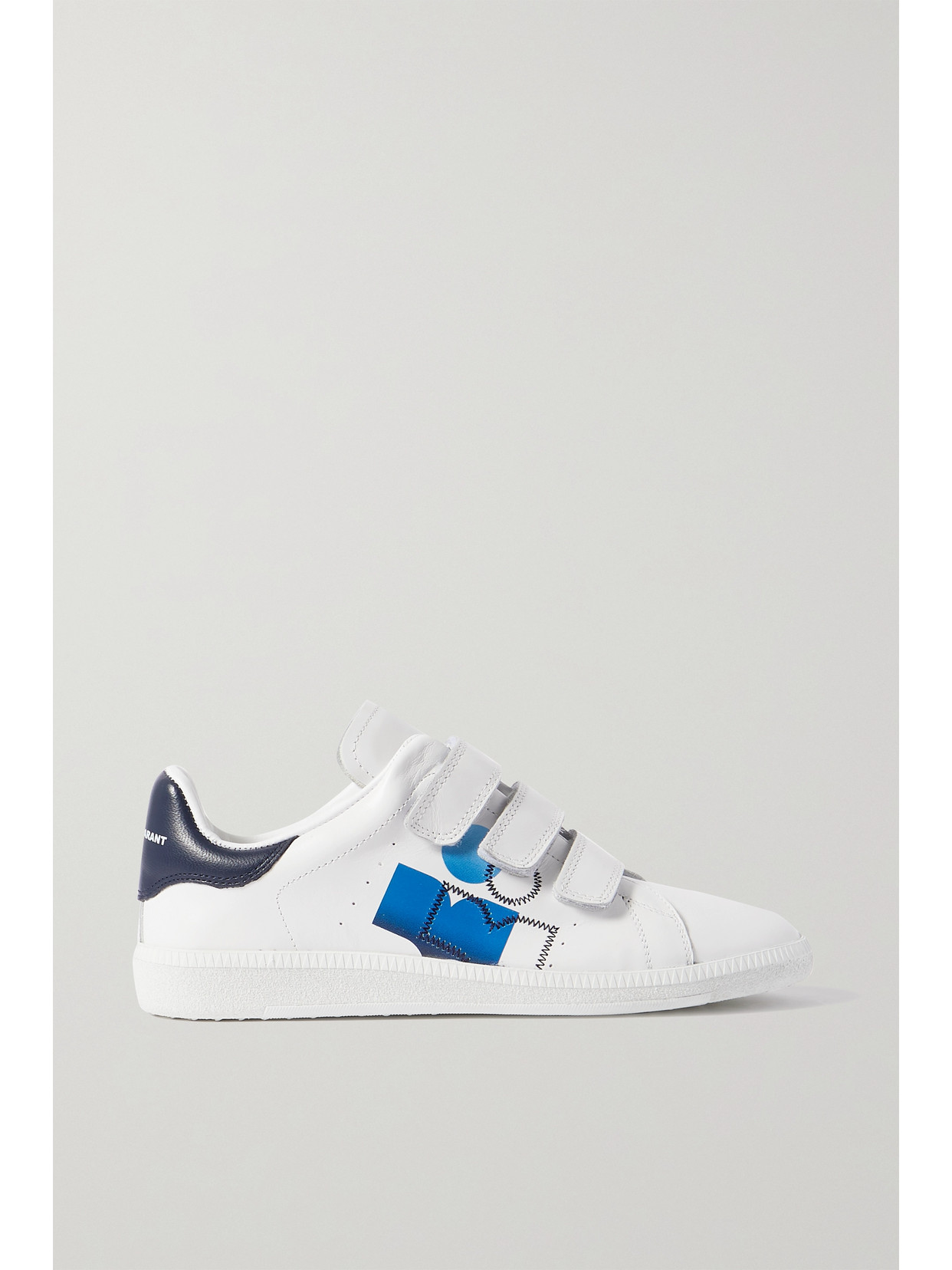 Isabel Marant Brownsy Logo-print Embroidered Leather Sneakers - White