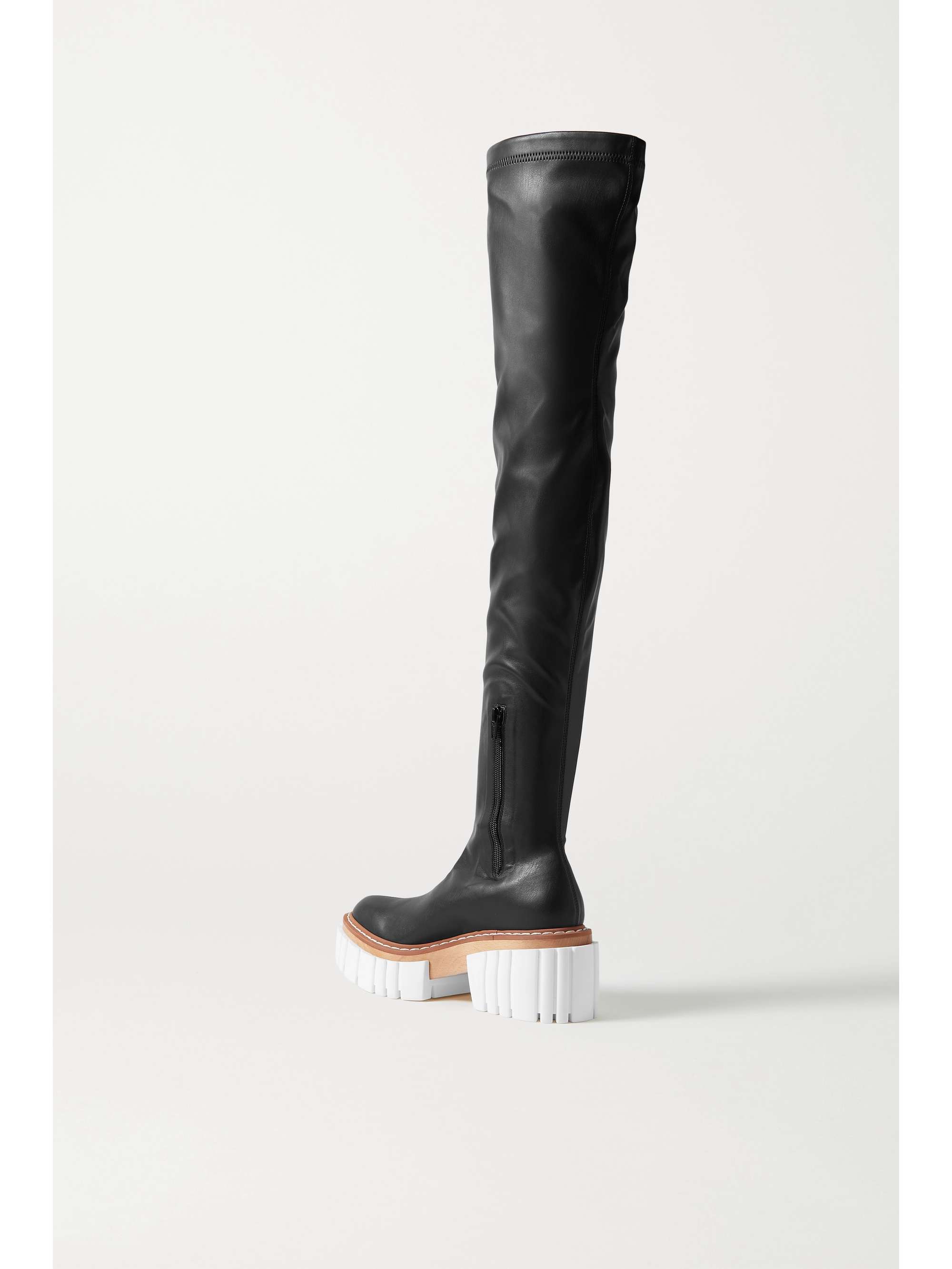 STELLA MCCARTNEY Emilie vegetarian leather platform over-the-knee boots