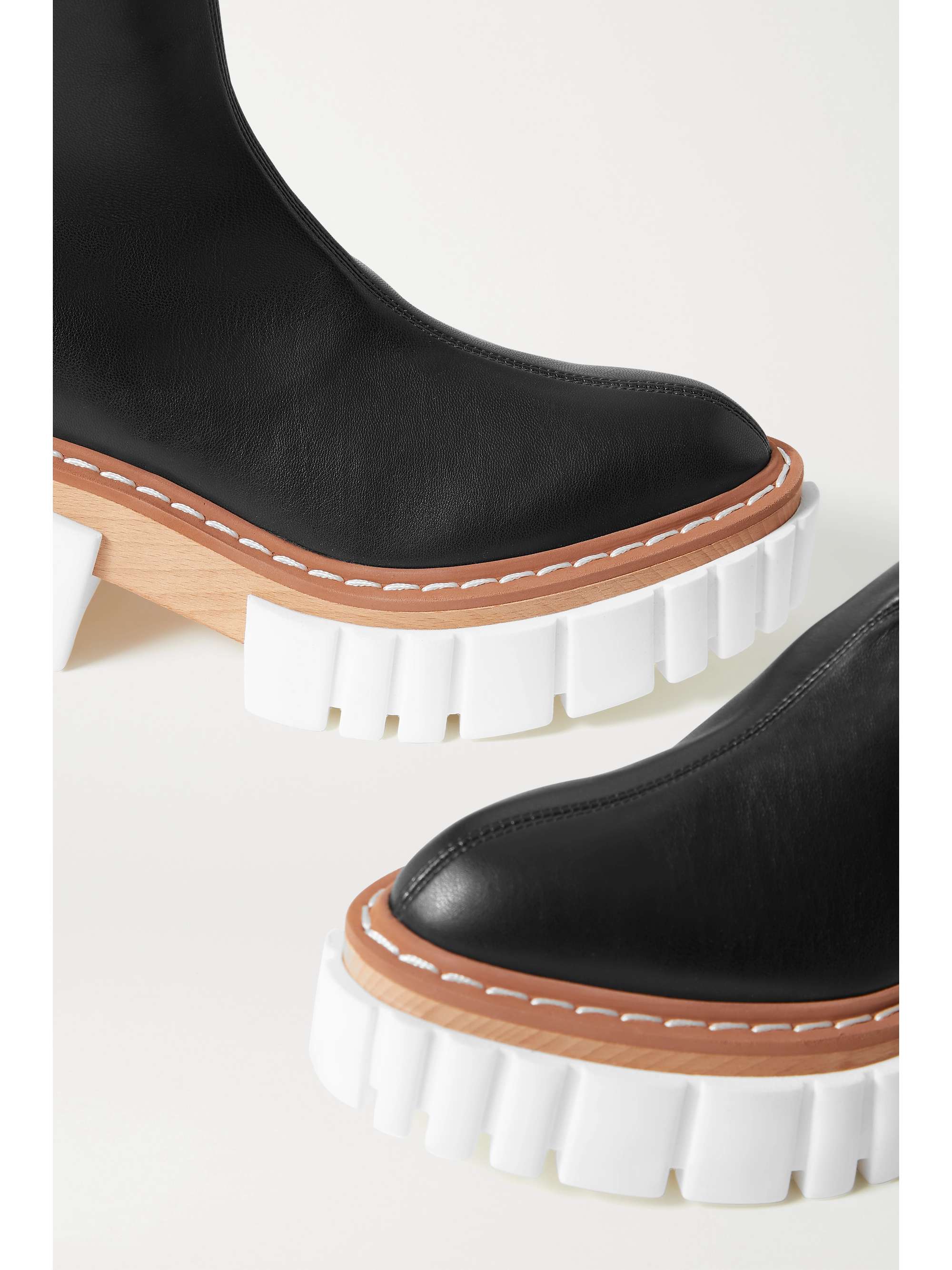 STELLA MCCARTNEY Emilie vegetarian leather platform over-the-knee boots