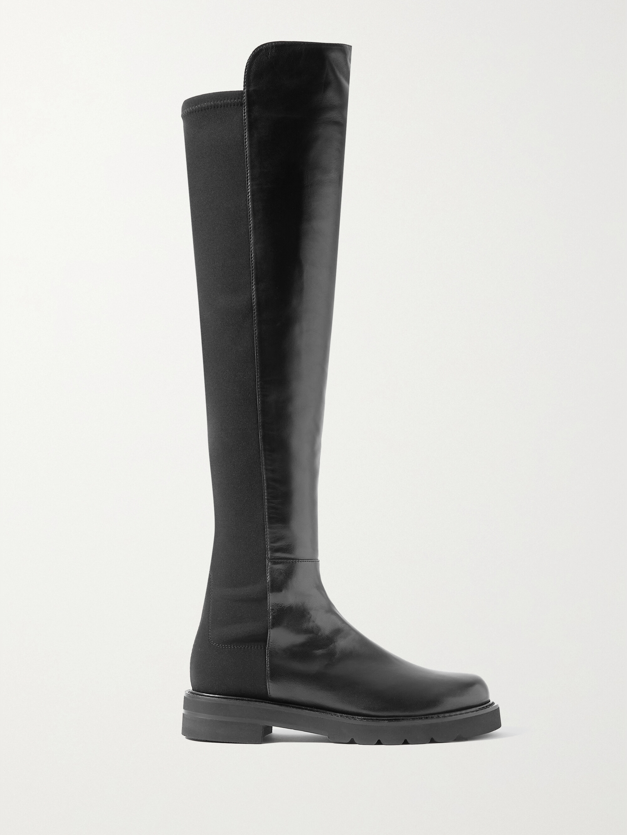 Stuart Weitzman 5050 Lift leather and stretch over-the-knee boots