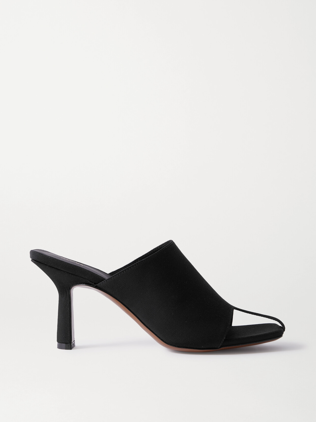 Neous Jumel 80mm Square-toe Thong Mules In Black