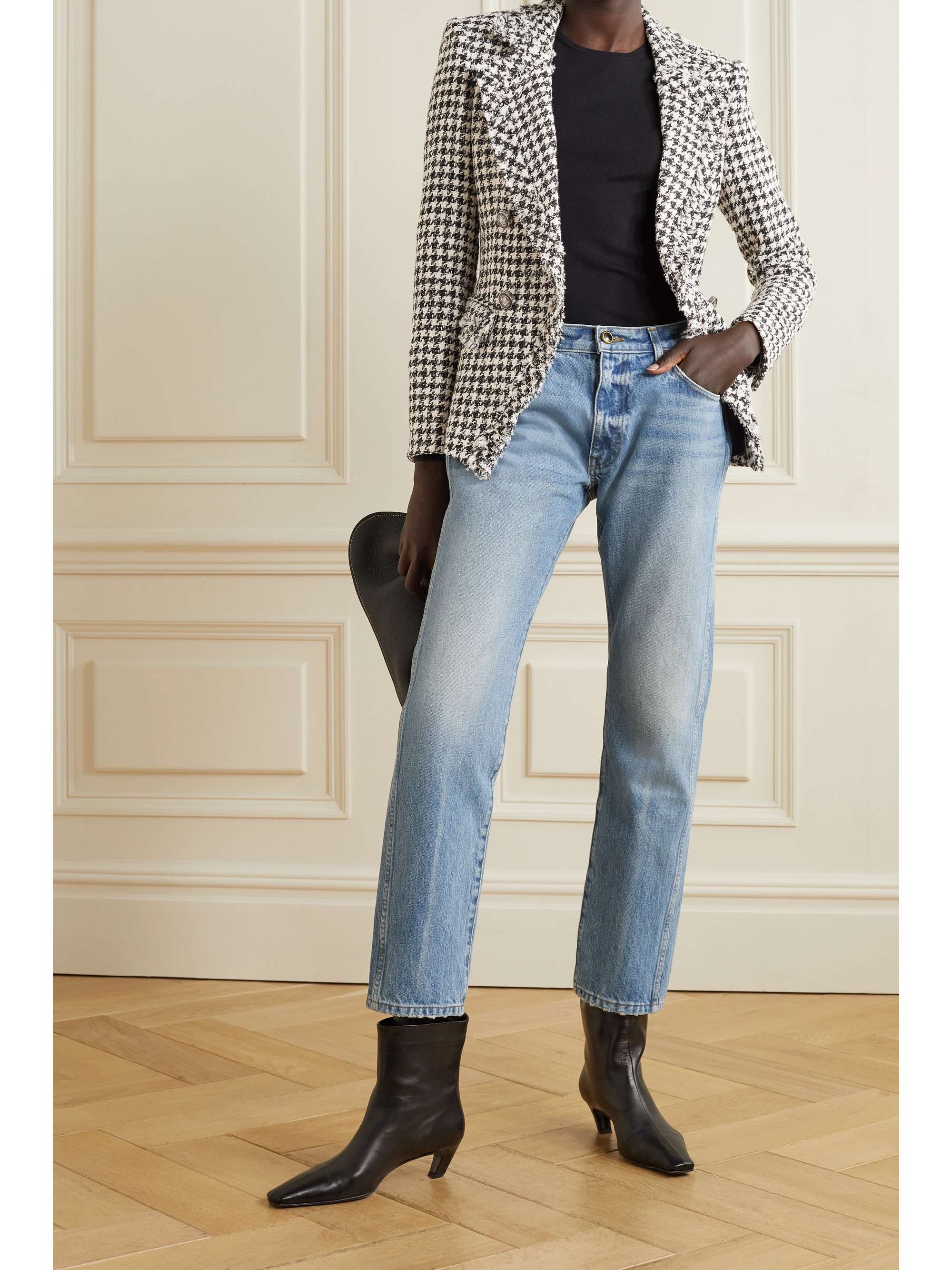 veronica beard houndstooth blazer