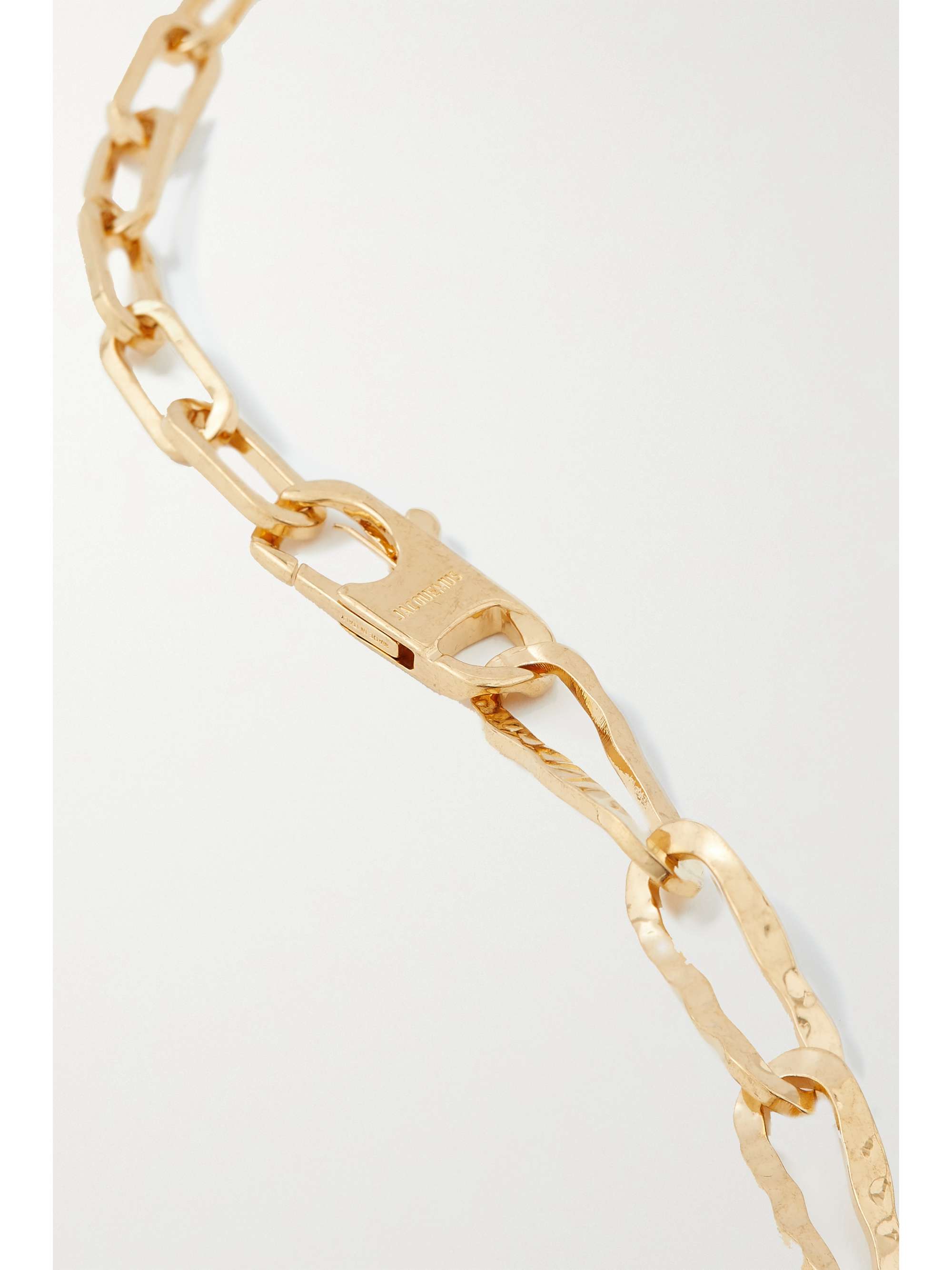 JACQUEMUS Le Chiquita hammered gold-tone necklace