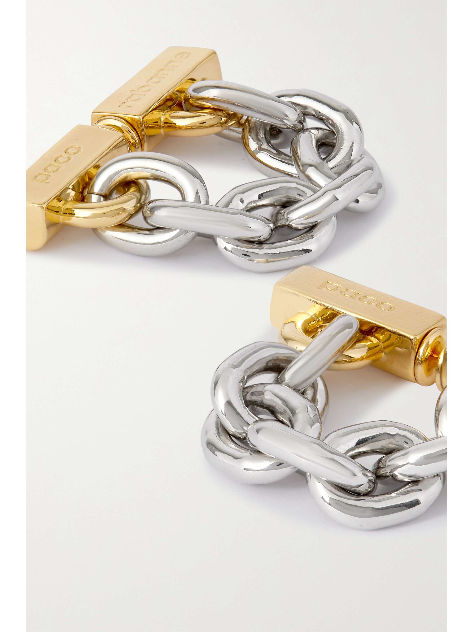 RABANNE Gold- and silver-tone earrings