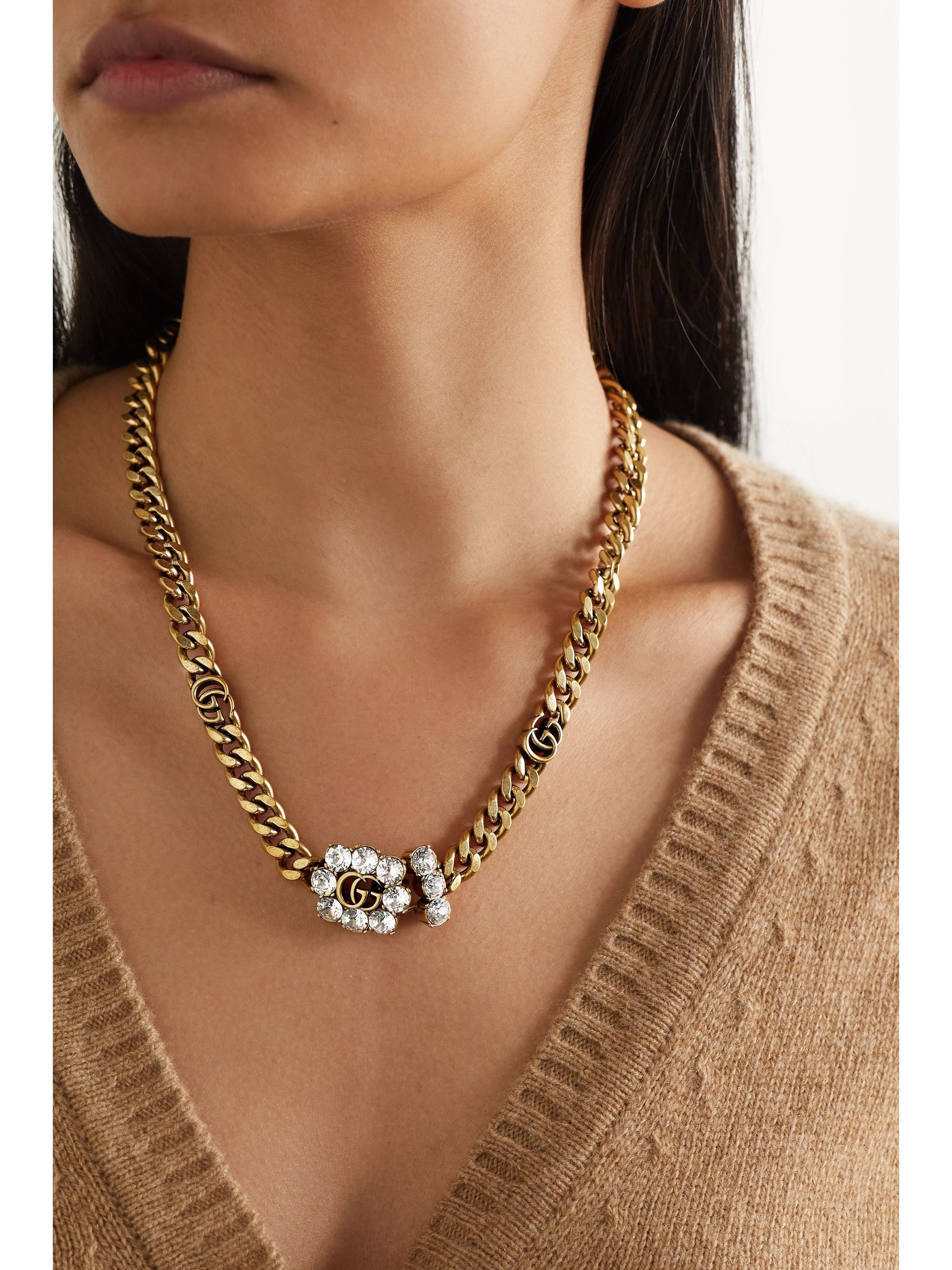 gucci necklace womens gold