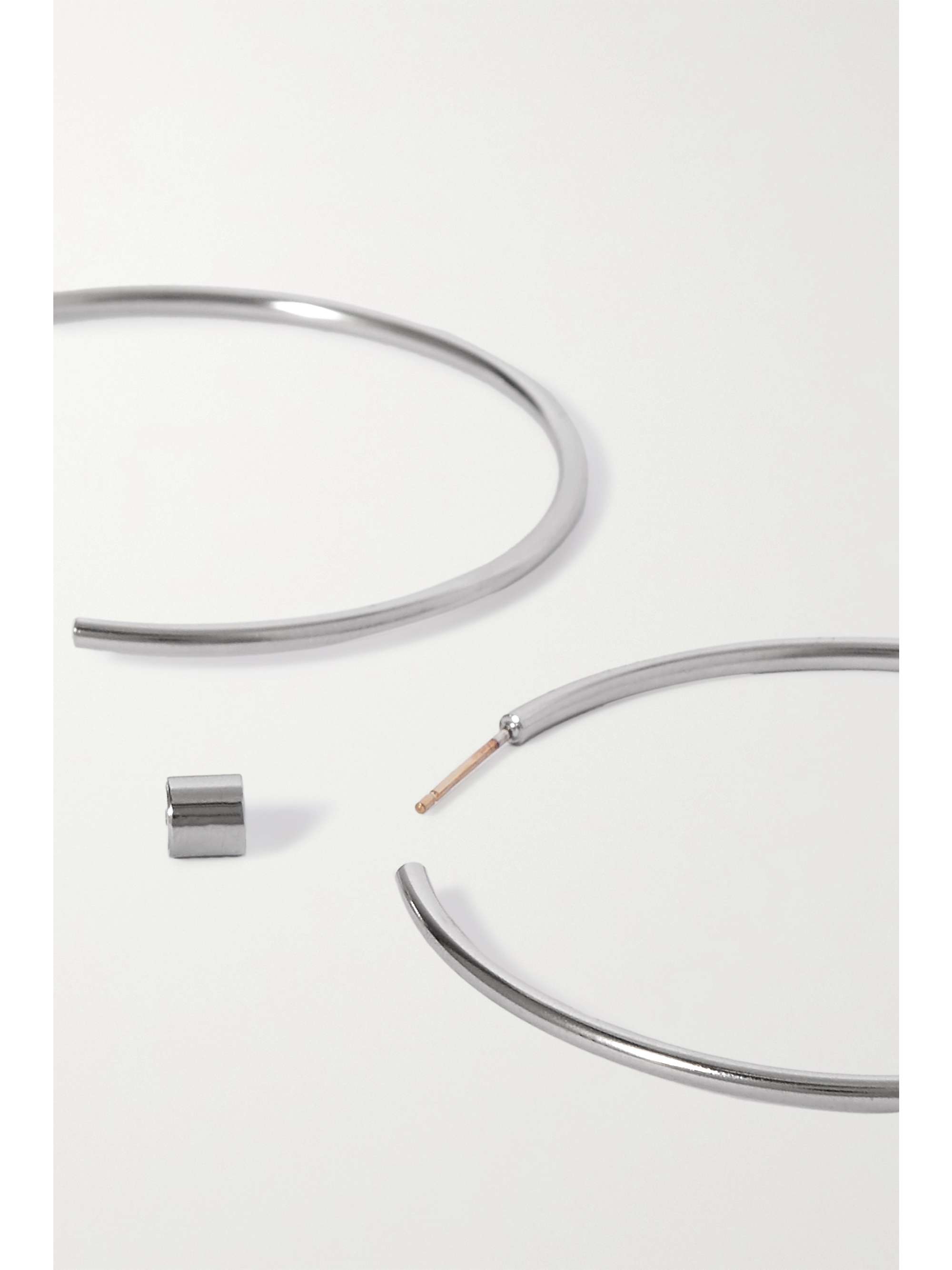 JENNIFER FISHER 2" Thread gold-plated hoop earrings