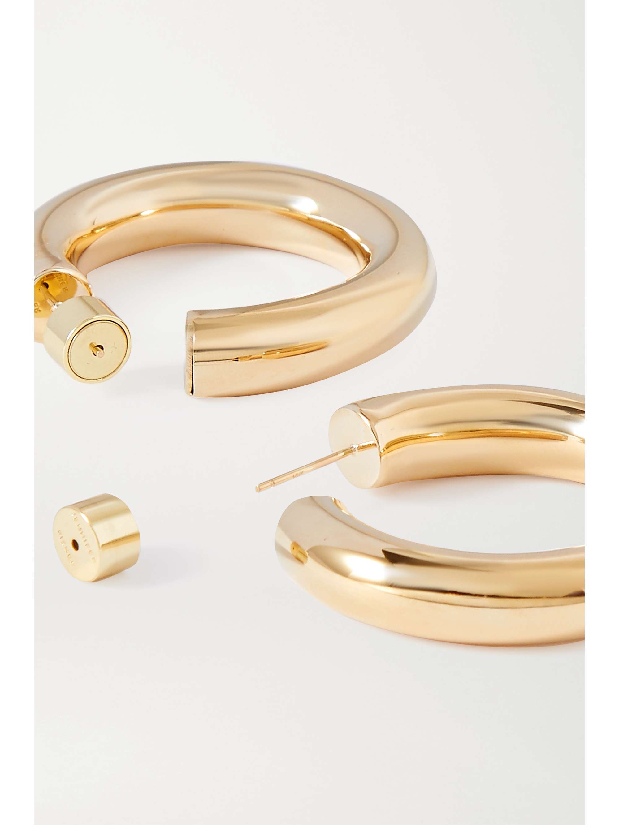 JENNIFER FISHER Mini Jamma gold plated hoop earrings NET A PORTER