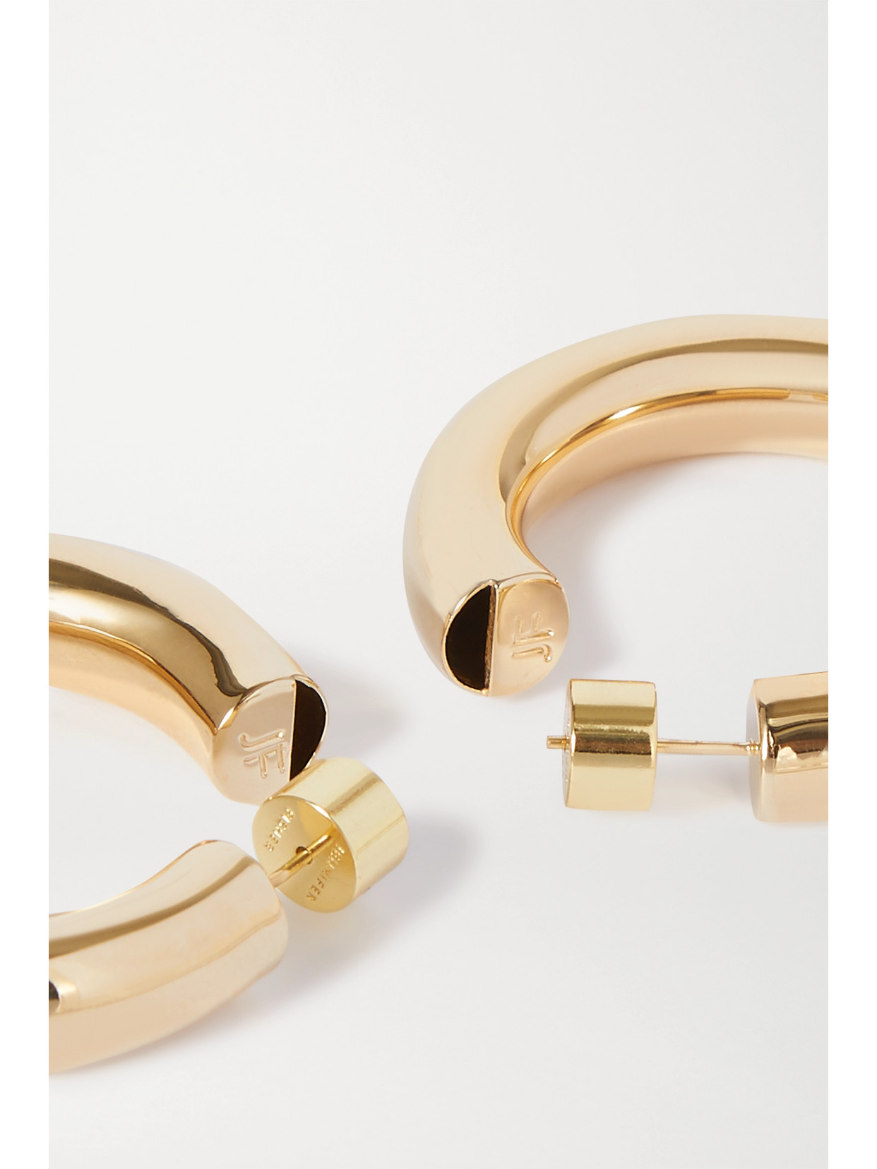 Jennifer Fisher Mini Jamma Gold-plated Hoop Earrings In Gold