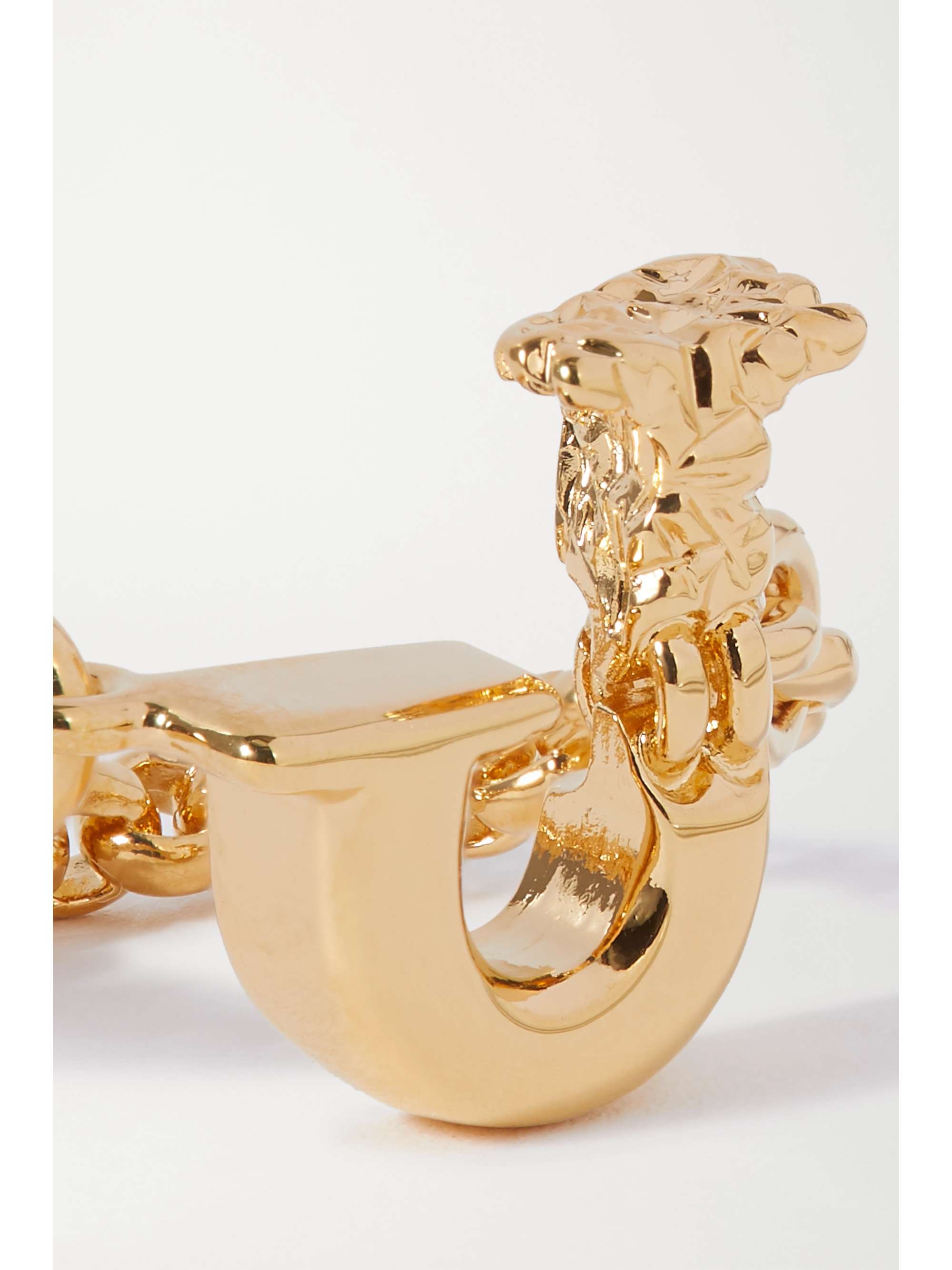 CHLOÉ Alphabet gold-tone ring