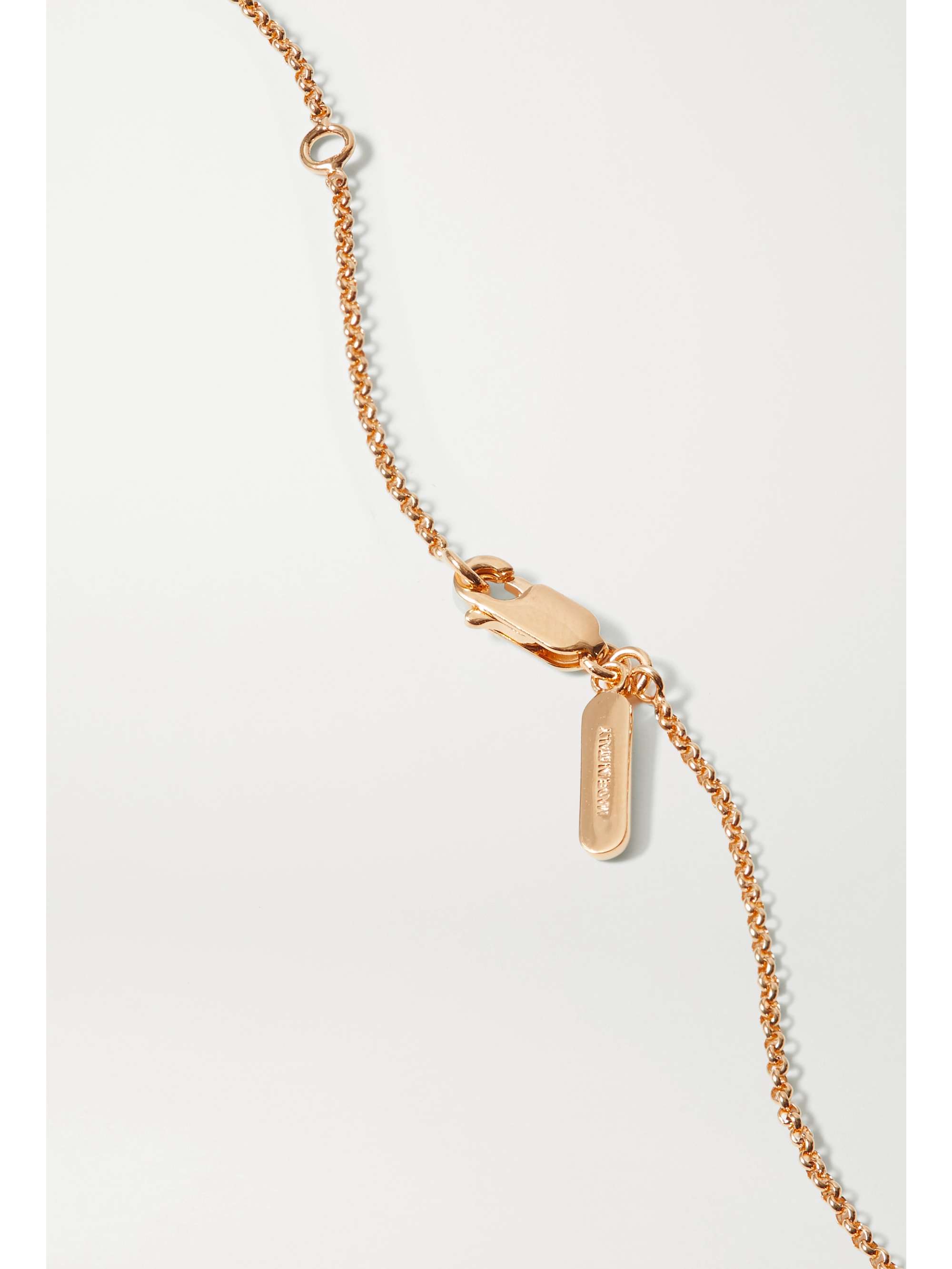 CHLOÉ Alphabet gold-tone necklace