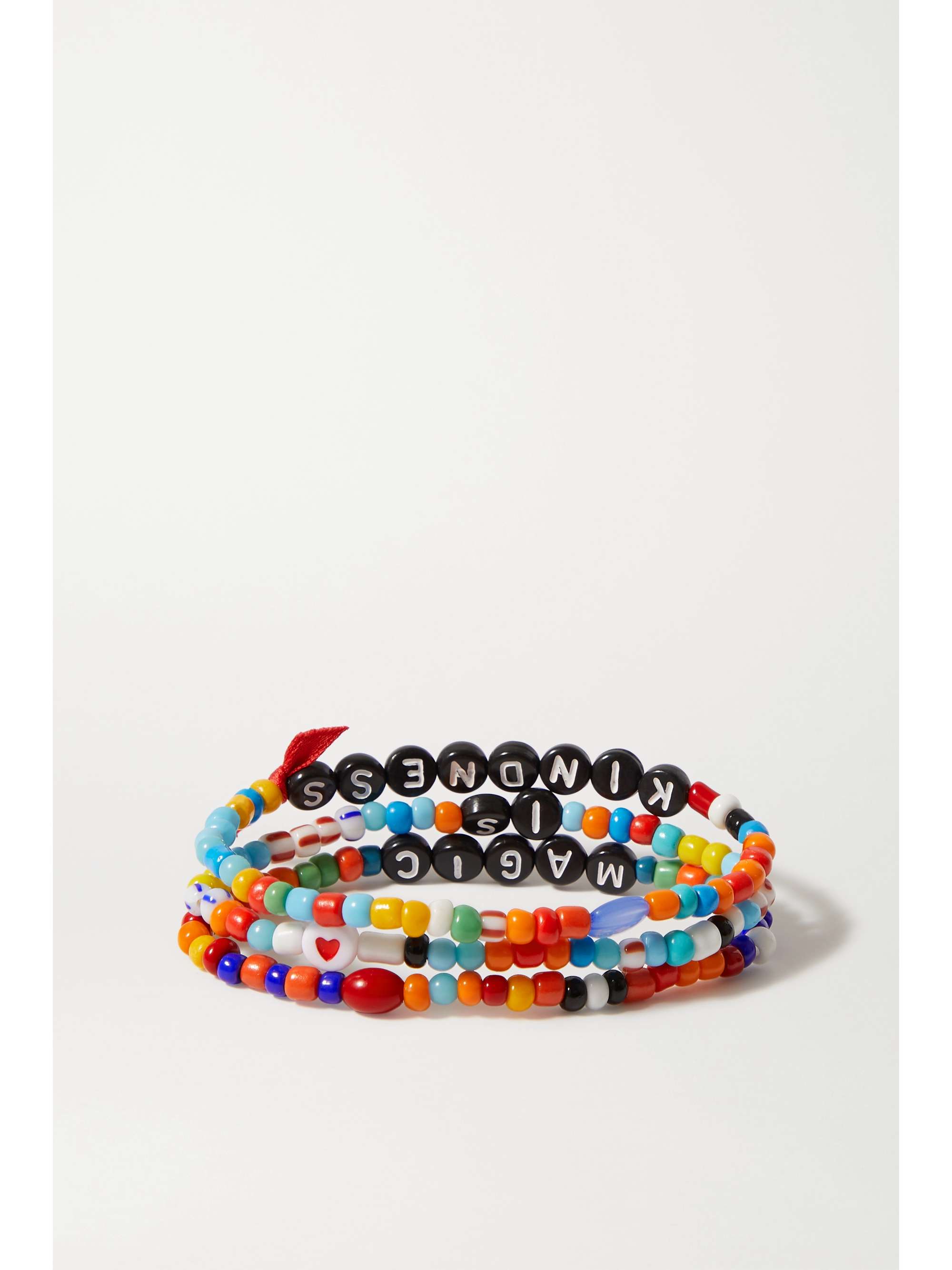 ROXANNE ASSOULIN Kindness is Magic set of three beaded bracelets